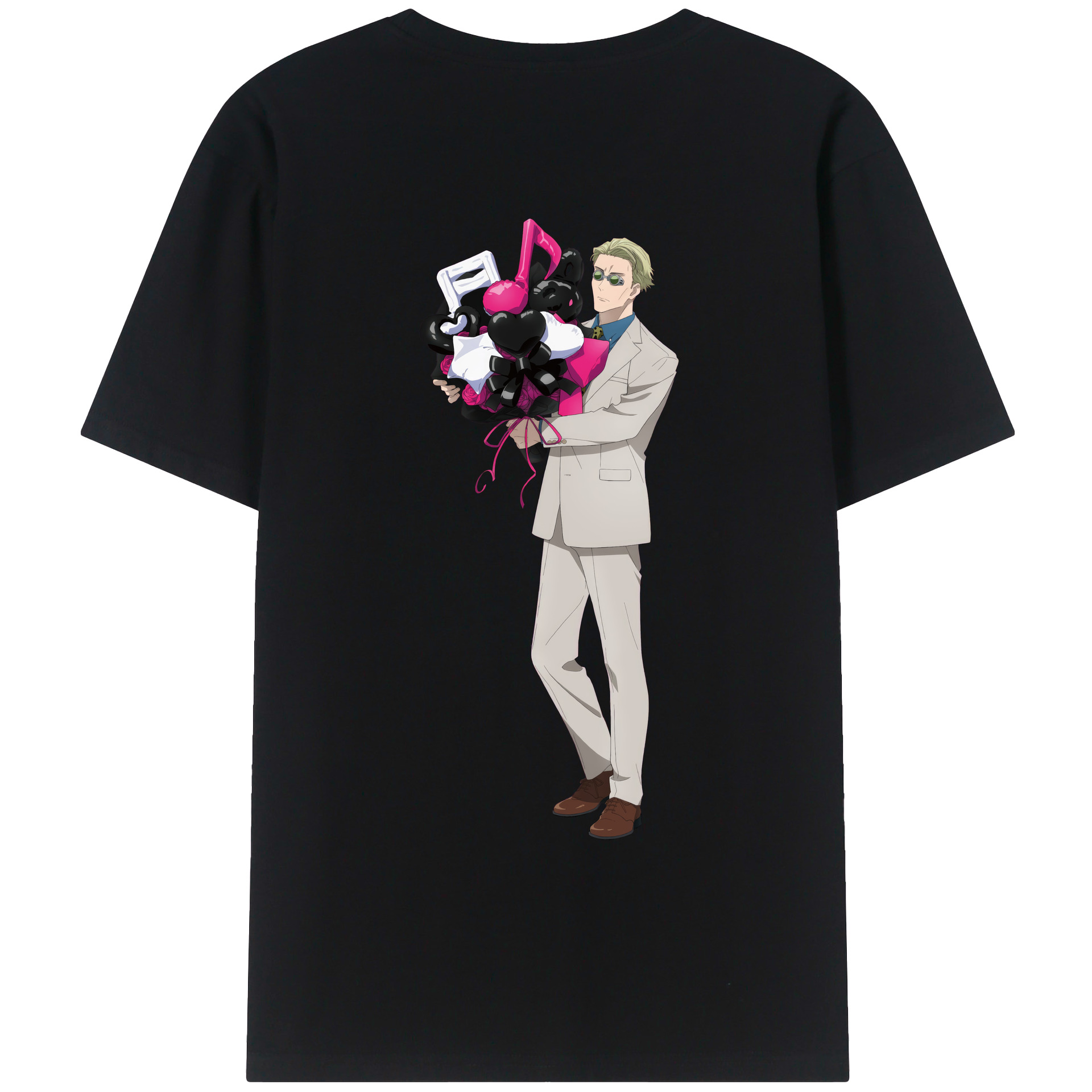 （画像用） 呪術廻戦 Jujutsu Kaisen 綿100％ メンズ半袖Tシャツ（バックプリント） 通気性