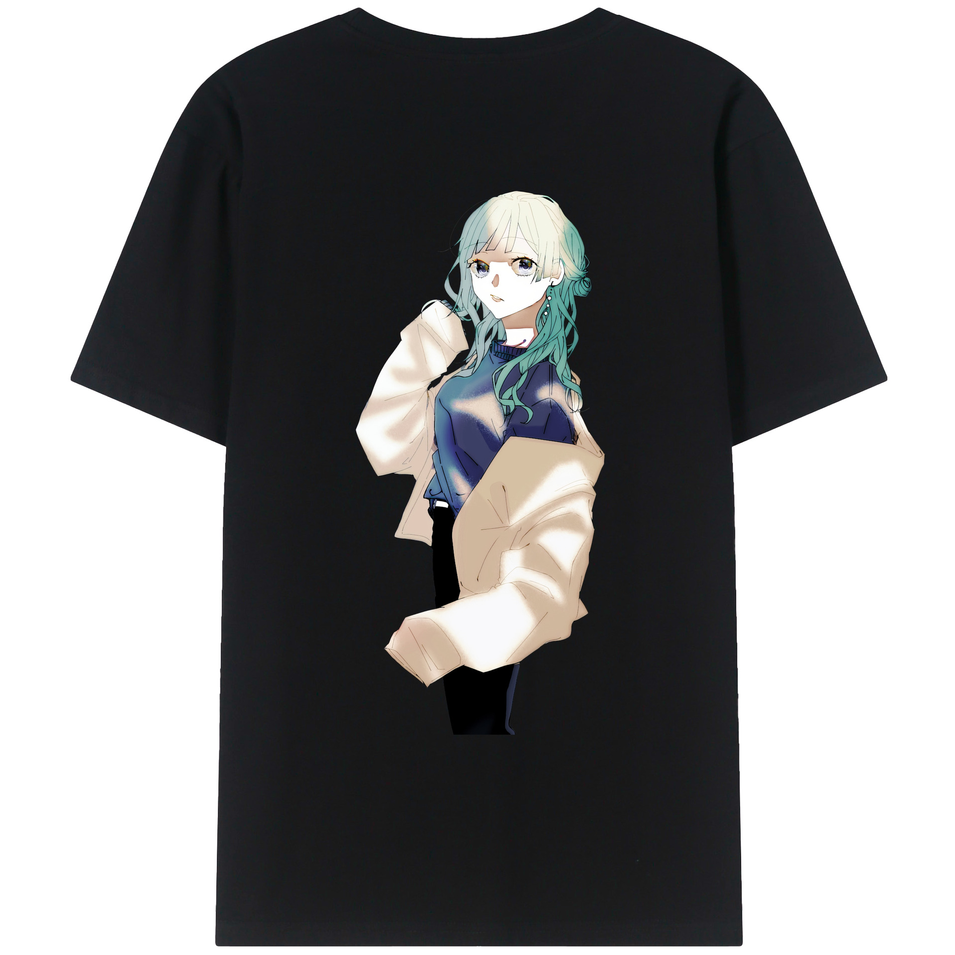 （画像用） 呪術廻戦 Jujutsu Kaisen 綿100％ メンズ半袖Tシャツ（バックプリント） 通気性