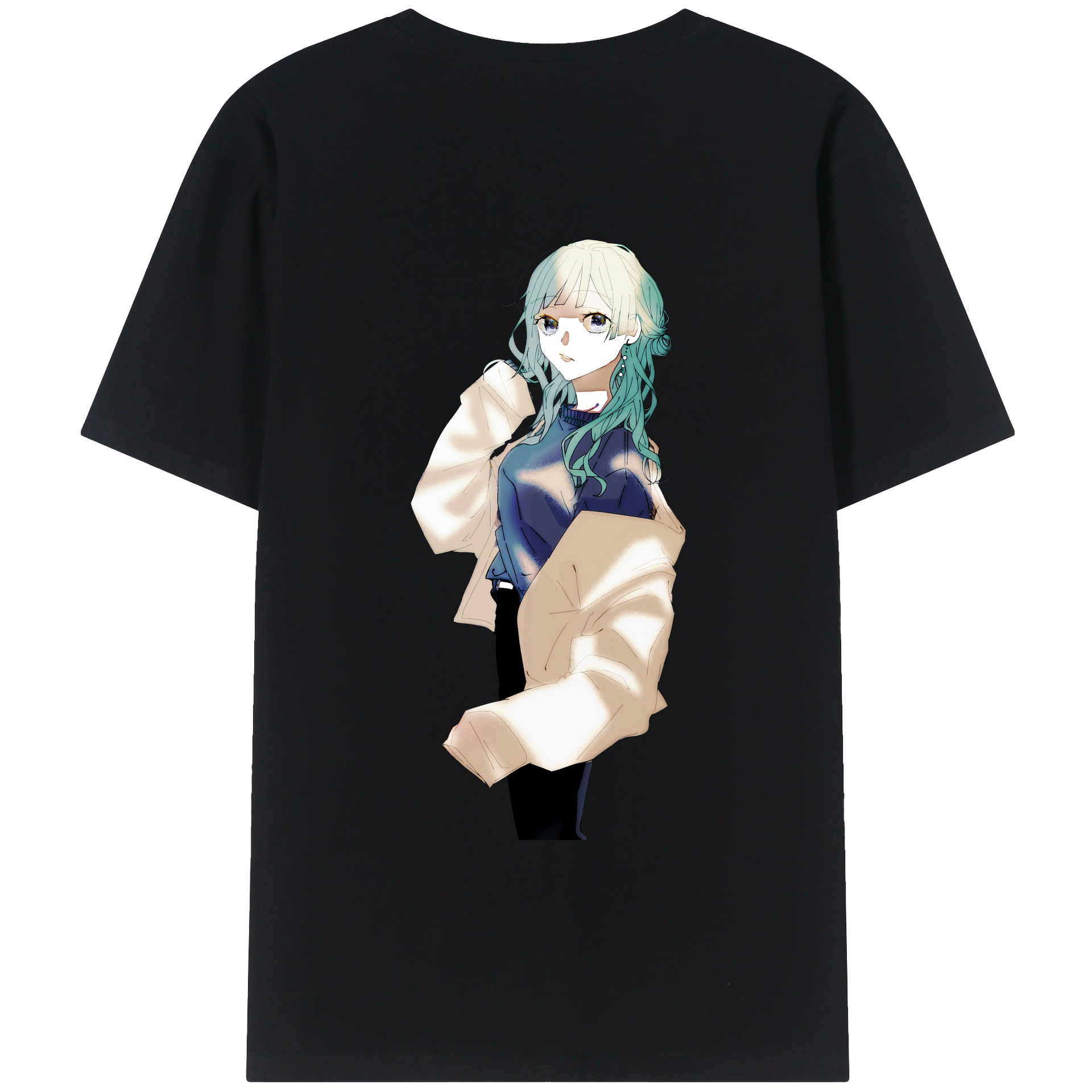 （画像用） 呪術廻戦 Jujutsu Kaisen 綿100％ メンズ半袖Tシャツ（バックプリント） 通気性