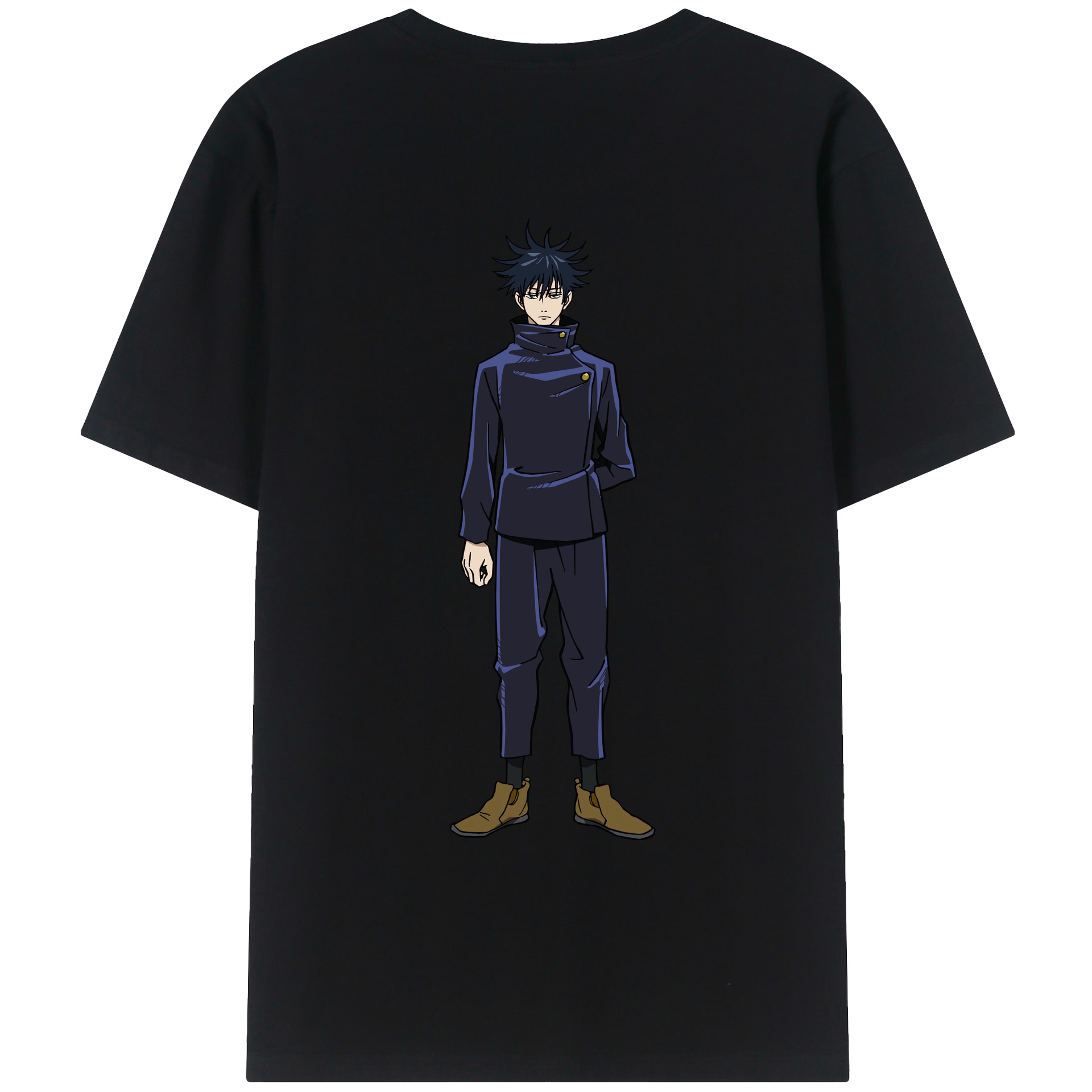 （画像用） 呪術廻戦 Jujutsu Kaisen 綿100％ メンズ半袖Tシャツ（バックプリント） 通気性