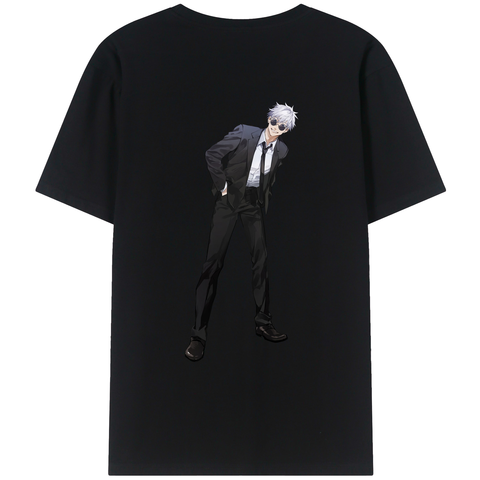 （画像用） 呪術廻戦 Jujutsu Kaisen 綿100％ メンズ半袖Tシャツ（バックプリント） 通気性