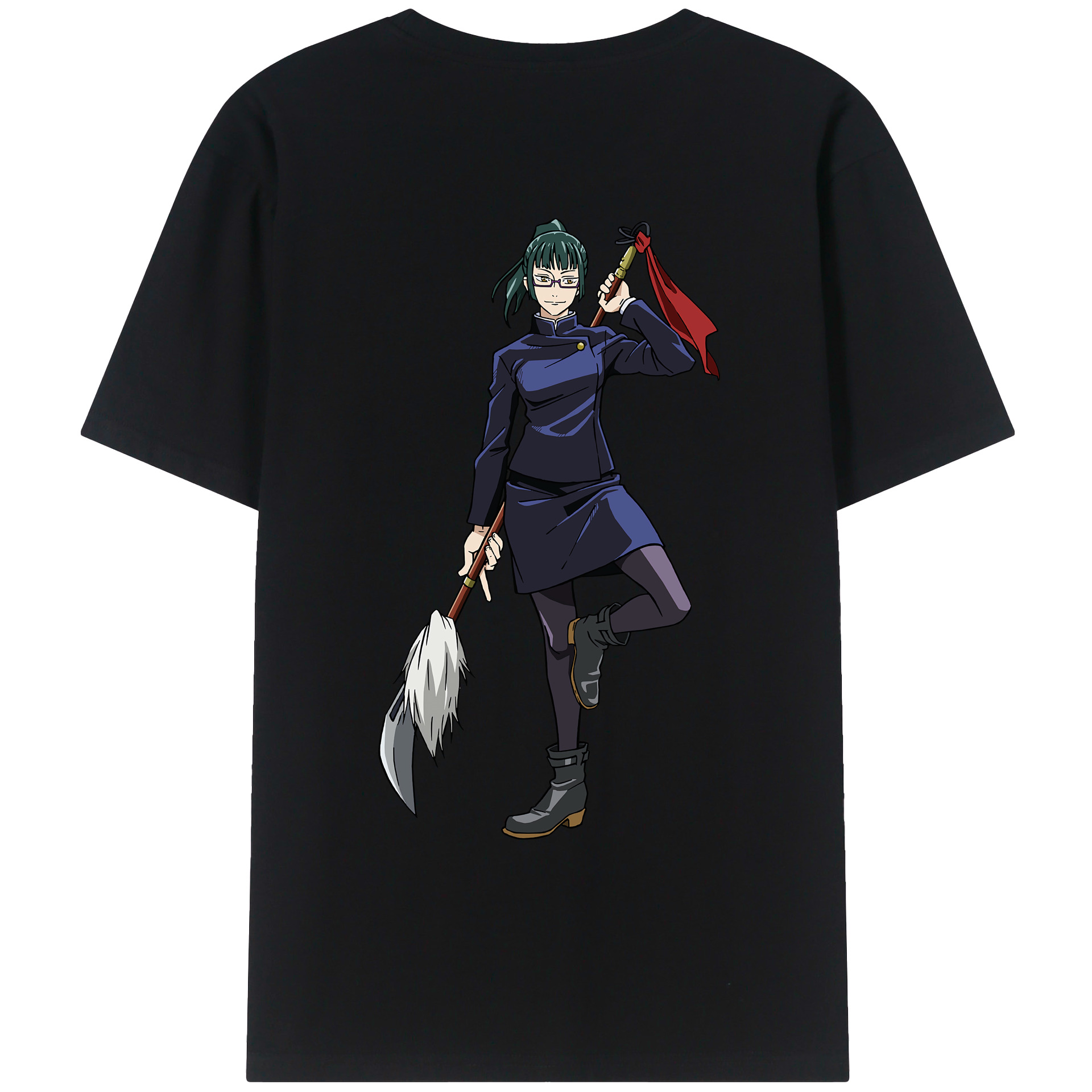 （画像用） 呪術廻戦 Jujutsu Kaisen 綿100％ メンズ半袖Tシャツ（バックプリント） 通気性