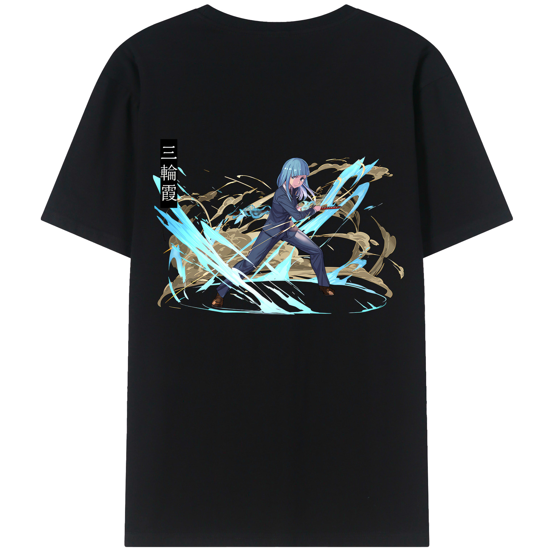 （画像用） 呪術廻戦 Jujutsu Kaisen 綿100％ メンズ半袖Tシャツ（バックプリント） 通気性