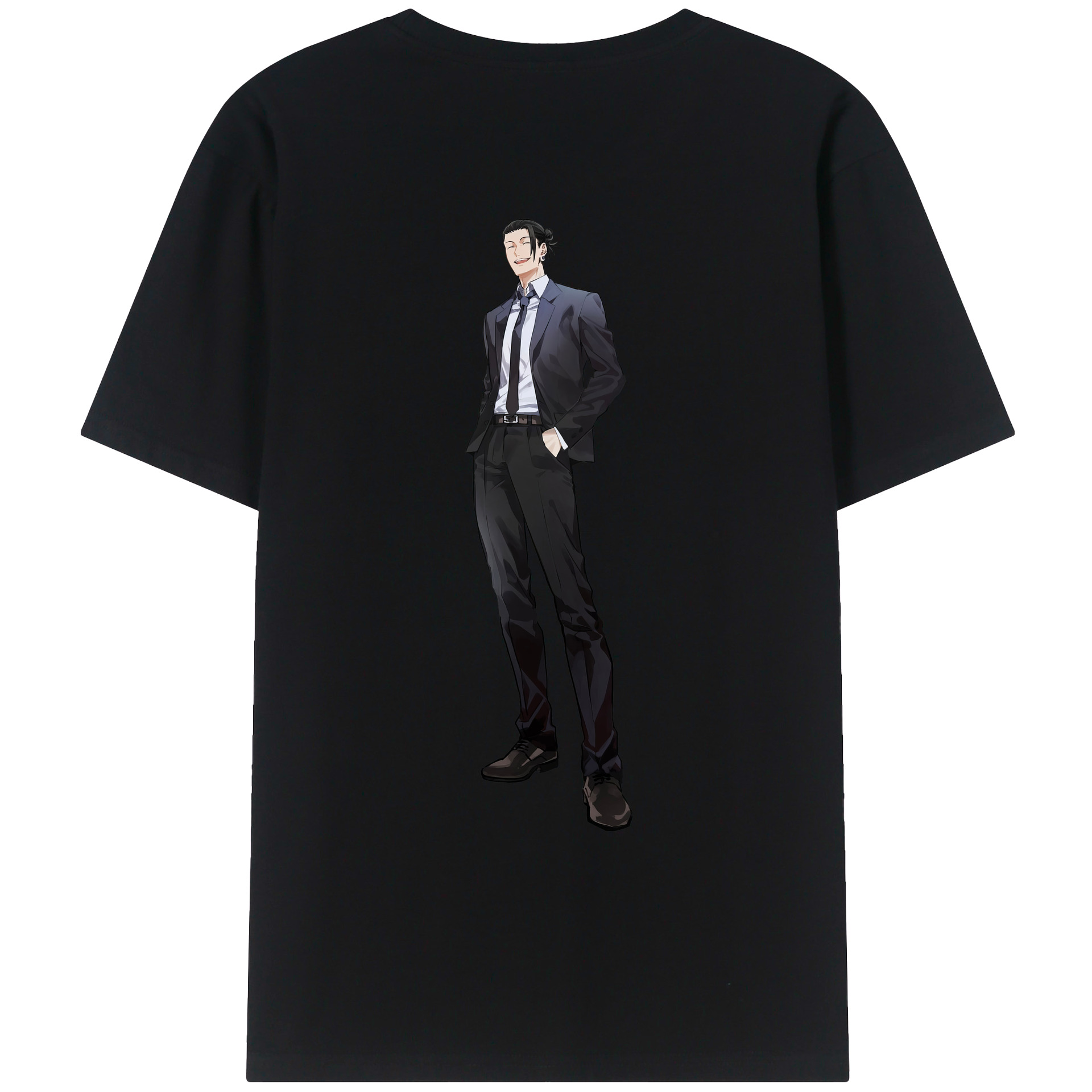 （画像用） 呪術廻戦 Jujutsu Kaisen 綿100％ メンズ半袖Tシャツ（バックプリント） 通気性
