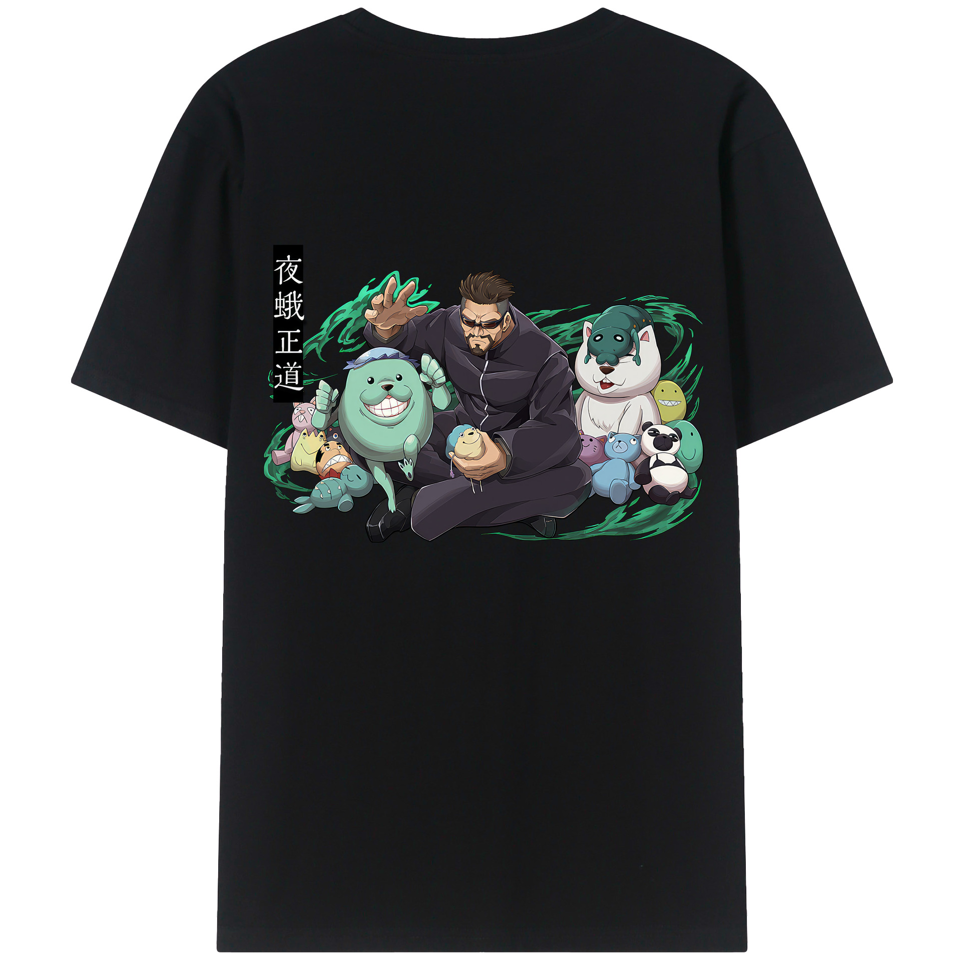 （画像用） 呪術廻戦 Jujutsu Kaisen 綿100％ メンズ半袖Tシャツ（バックプリント） 通気性