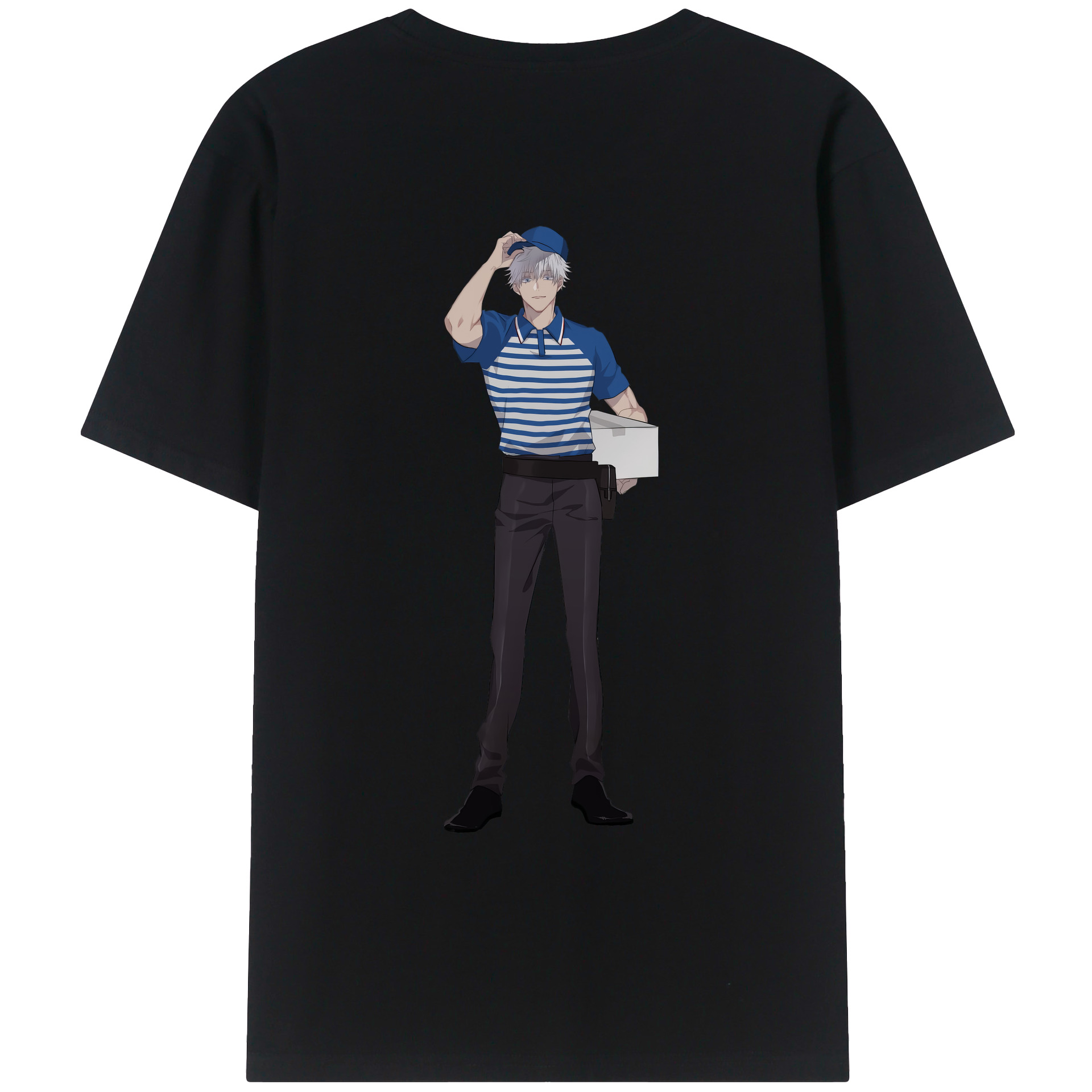（画像用） 呪術廻戦 Jujutsu Kaisen 綿100％ メンズ半袖Tシャツ（バックプリント） 通気性