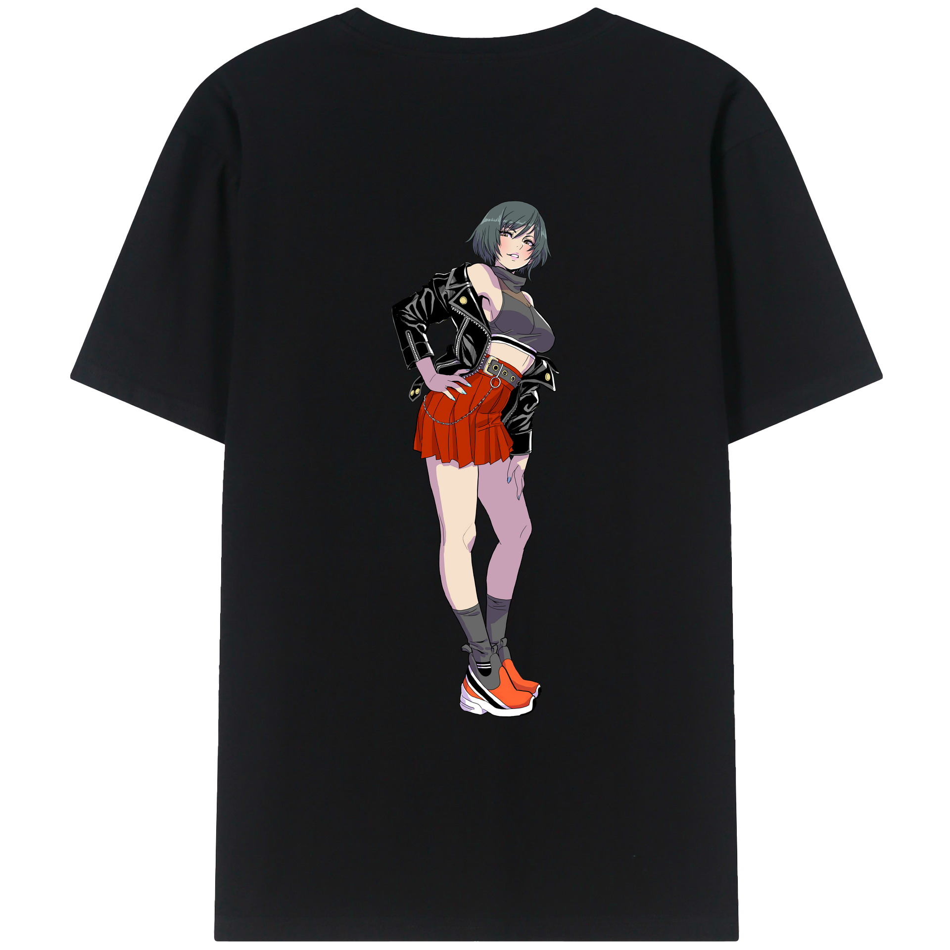 （画像用） 呪術廻戦 Jujutsu Kaisen 綿100％ メンズ半袖Tシャツ（バックプリント） 通気性