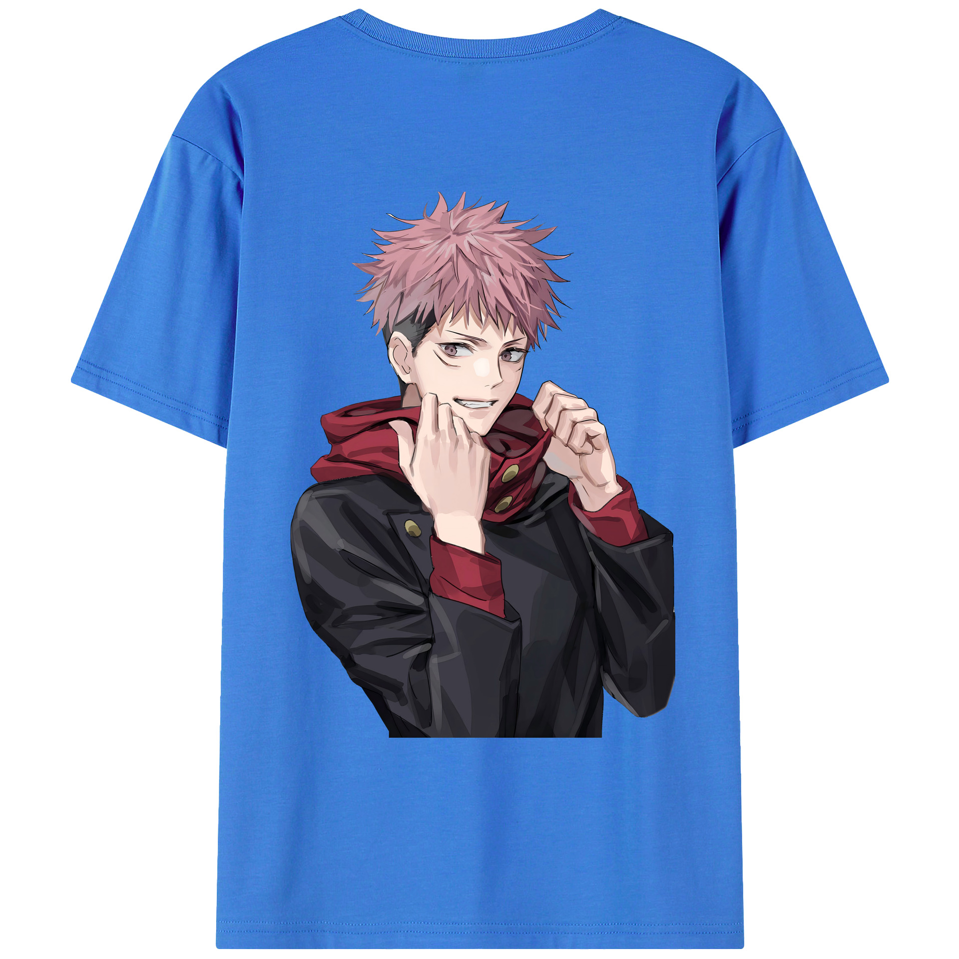 （画像用） 呪術廻戦 Jujutsu Kaisen 綿100％ メンズ半袖Tシャツ（バックプリント） 通気性