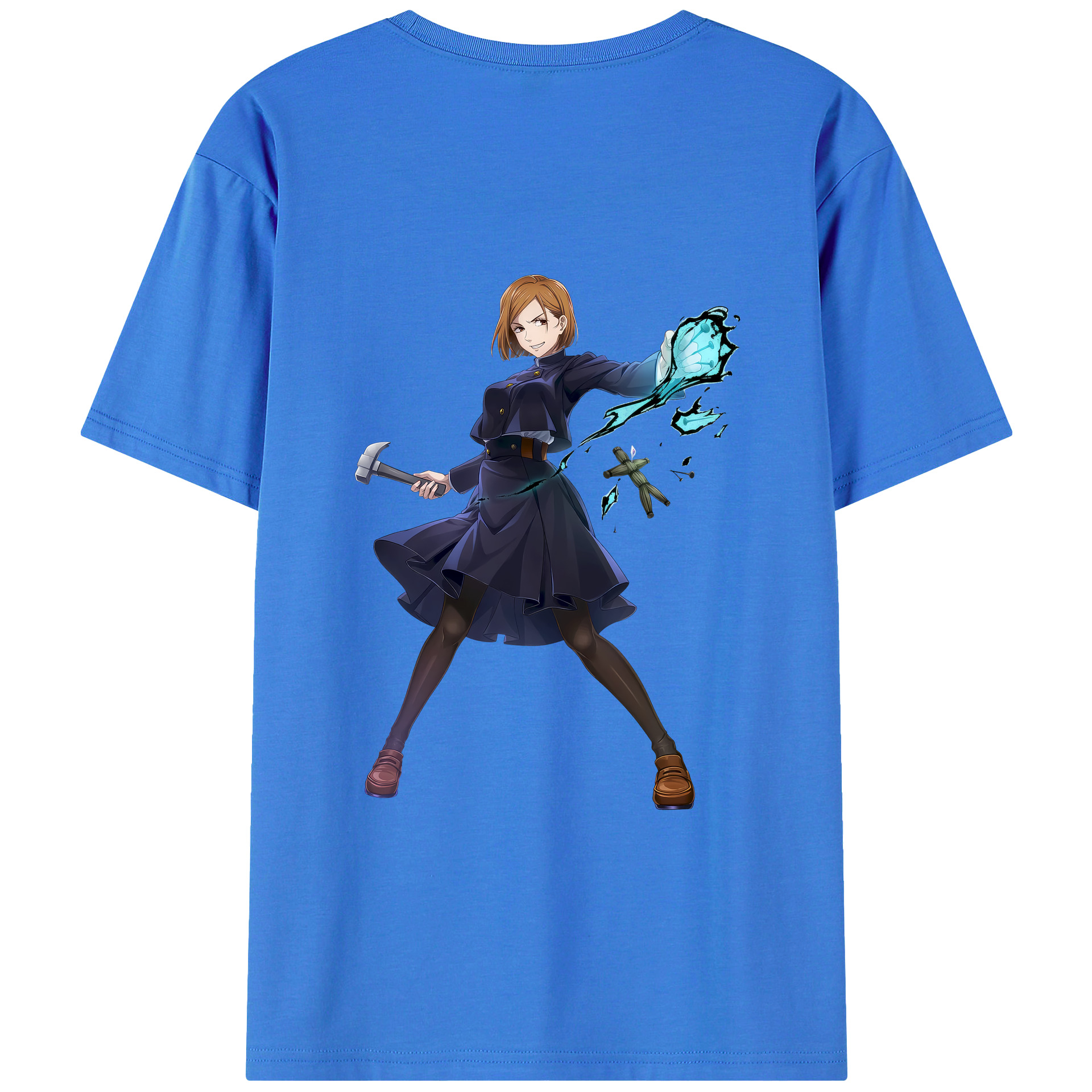 （画像用） 呪術廻戦 Jujutsu Kaisen 綿100％ メンズ半袖Tシャツ（バックプリント） 通気性
