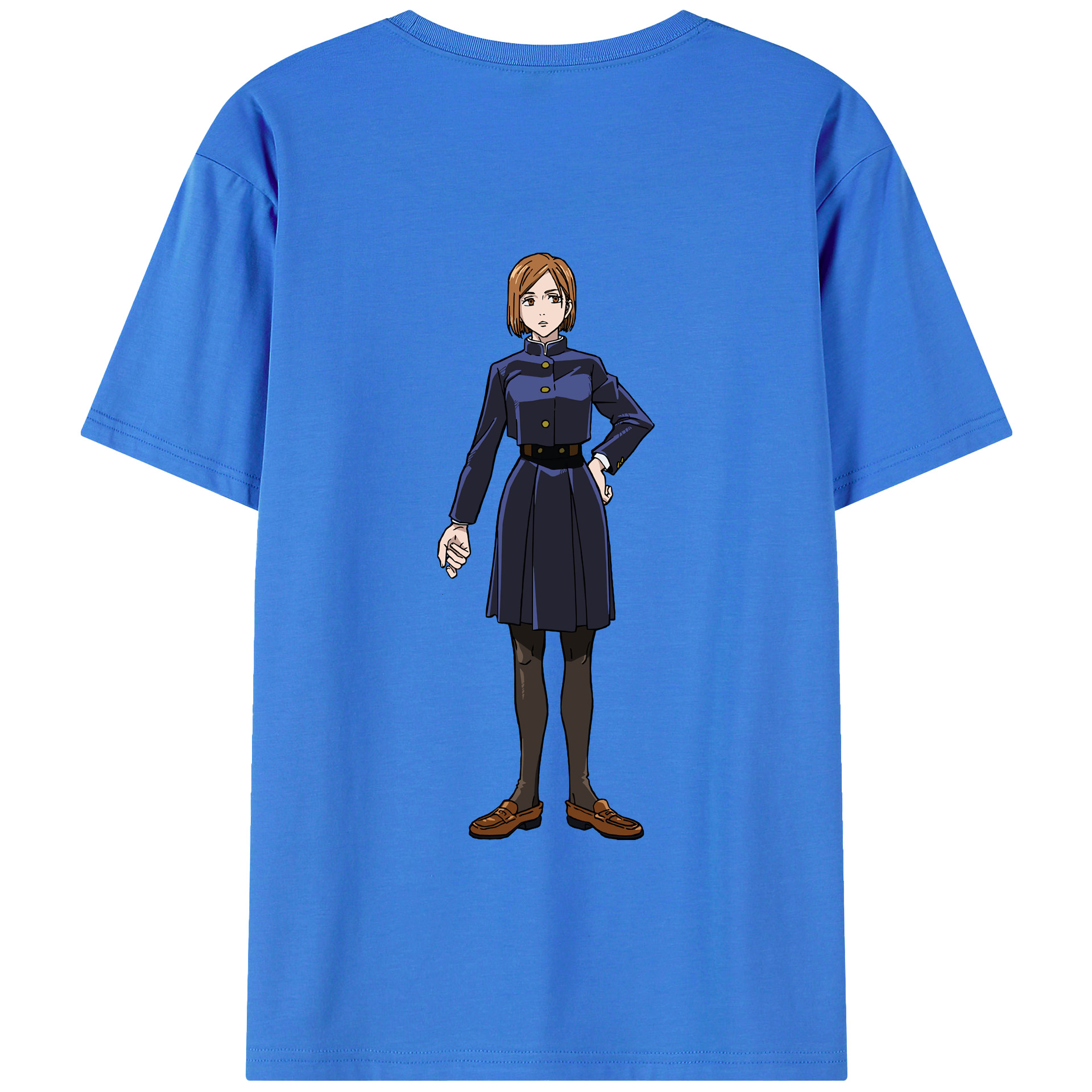 （画像用） 呪術廻戦 Jujutsu Kaisen 綿100％ メンズ半袖Tシャツ（バックプリント） 通気性