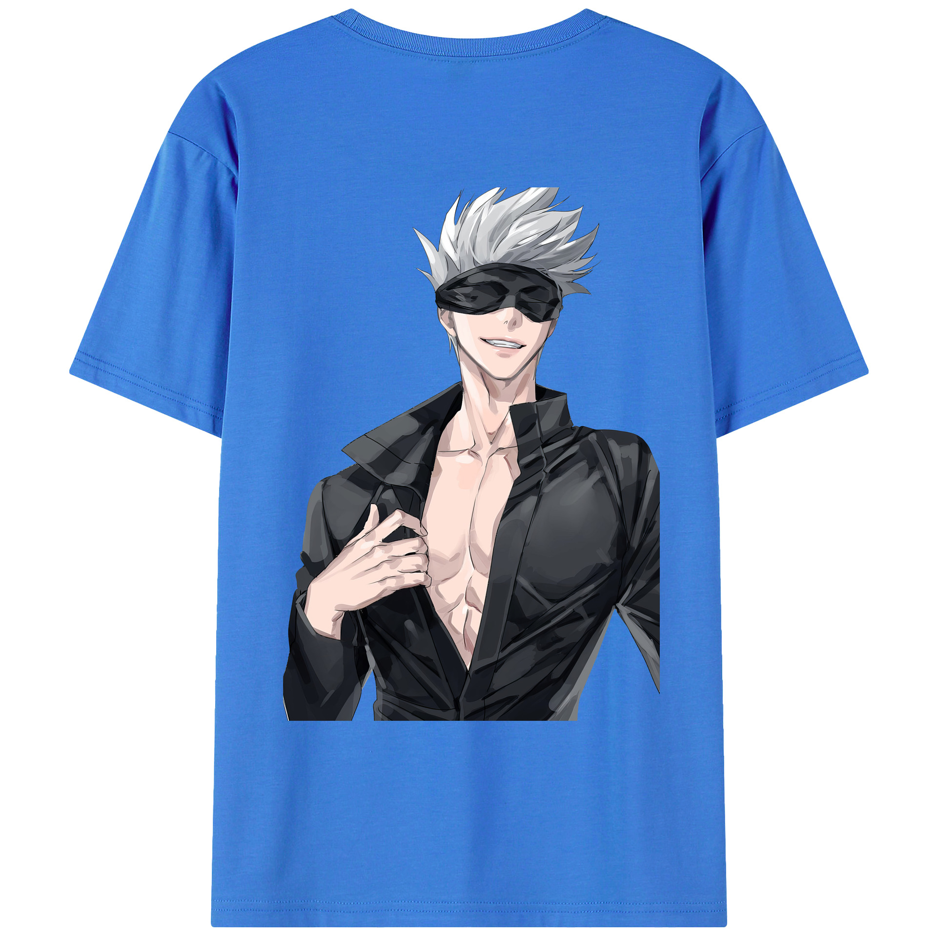 （画像用） 呪術廻戦 Jujutsu Kaisen 綿100％ メンズ半袖Tシャツ（バックプリント） 通気性