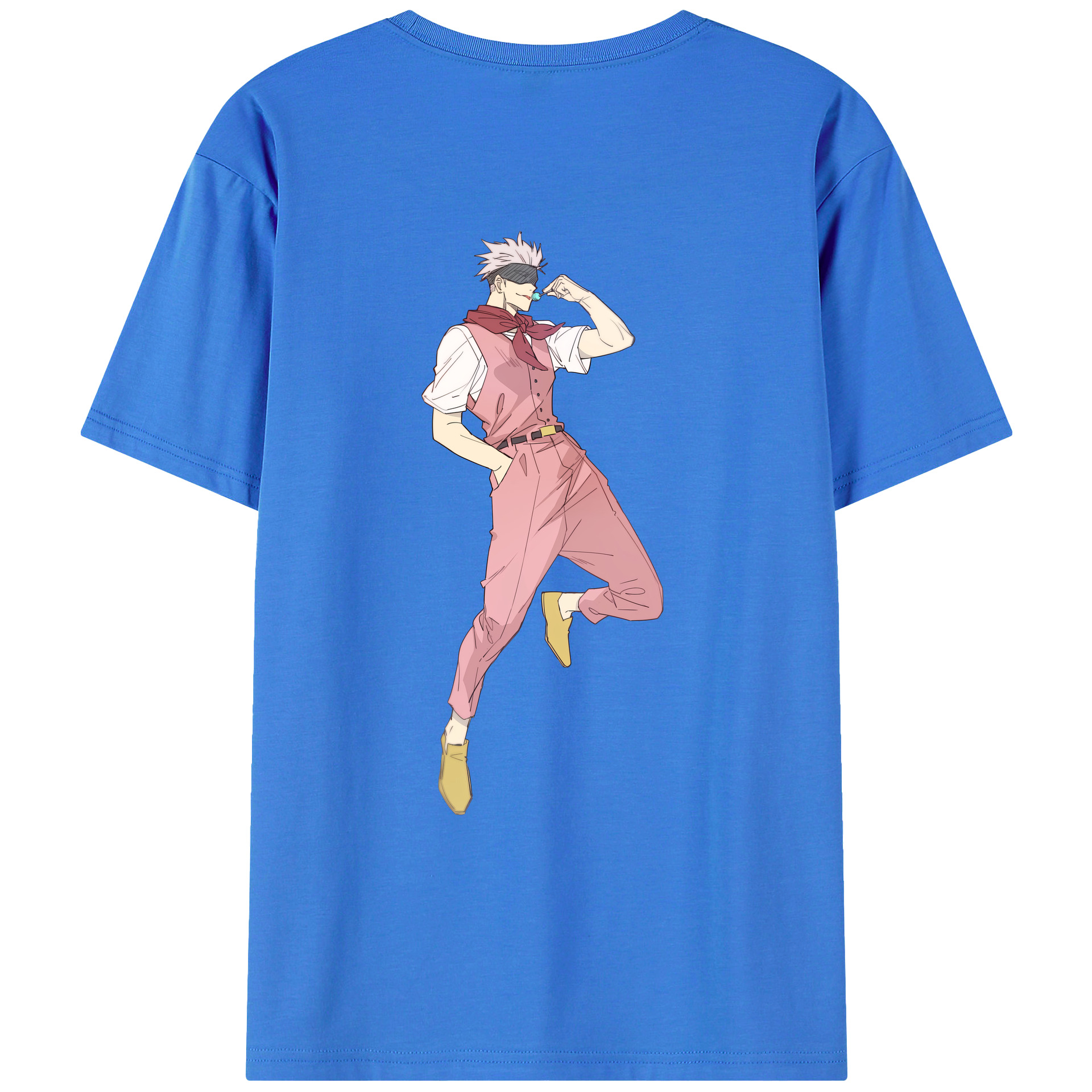 （画像用） 呪術廻戦 Jujutsu Kaisen 綿100％ メンズ半袖Tシャツ（バックプリント） 通気性