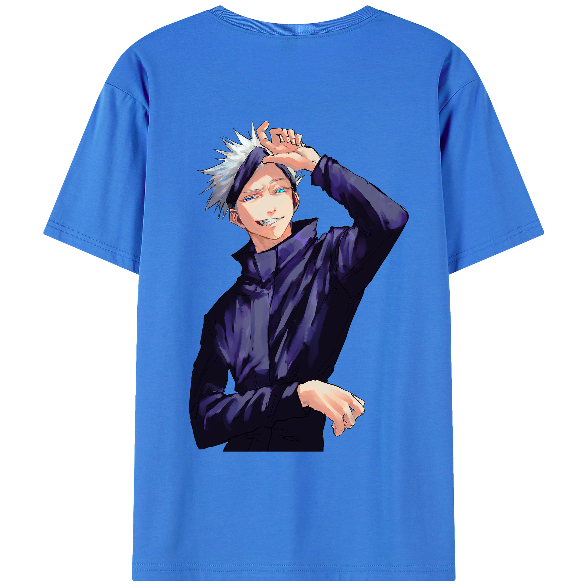 （画像用） 呪術廻戦 Jujutsu Kaisen 綿100％ メンズ半袖Tシャツ（バックプリント） 通気性