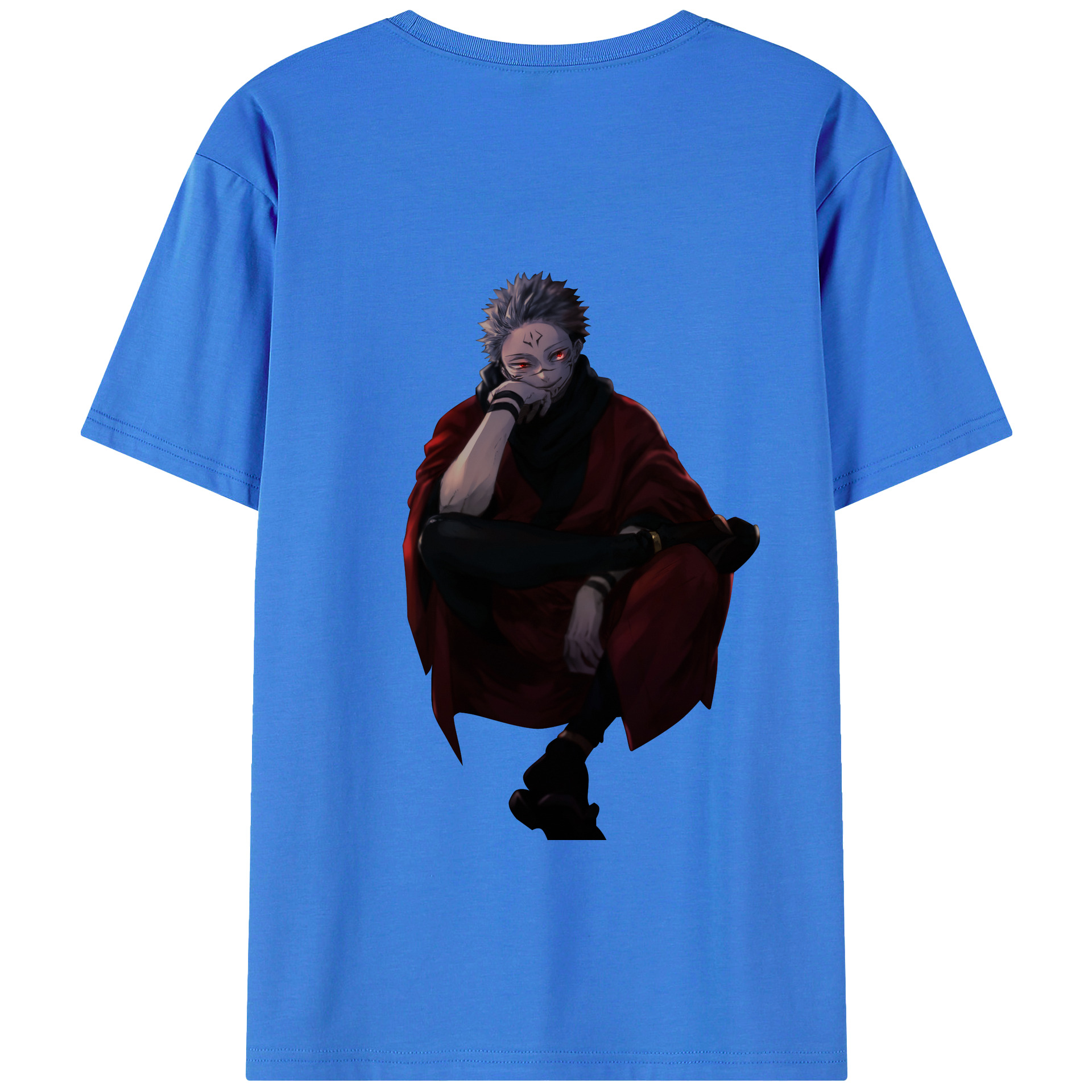 （画像用） 呪術廻戦 Jujutsu Kaisen 綿100％ メンズ半袖Tシャツ（バックプリント） 通気性