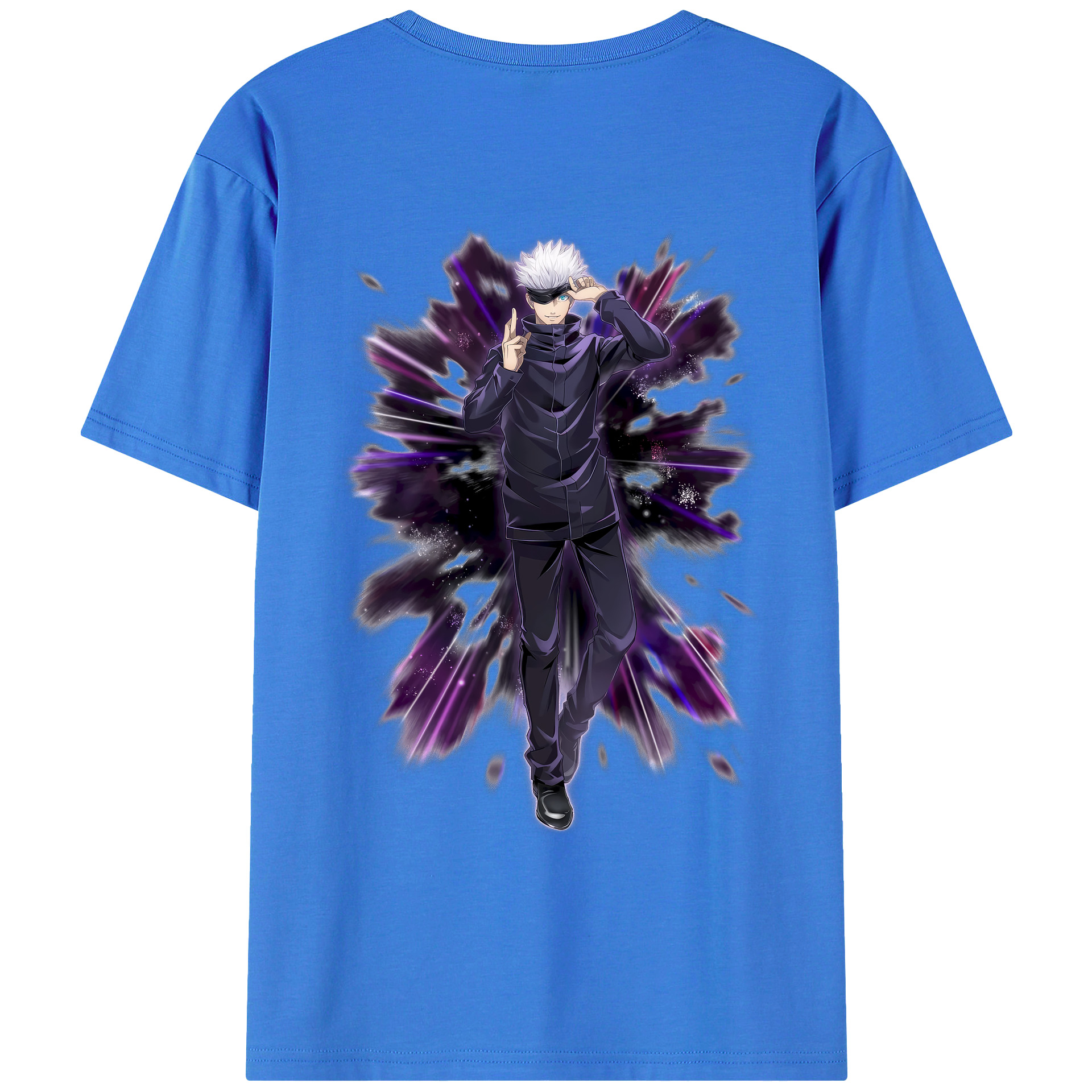 （画像用） 呪術廻戦 Jujutsu Kaisen 綿100％ メンズ半袖Tシャツ（バックプリント） 通気性
