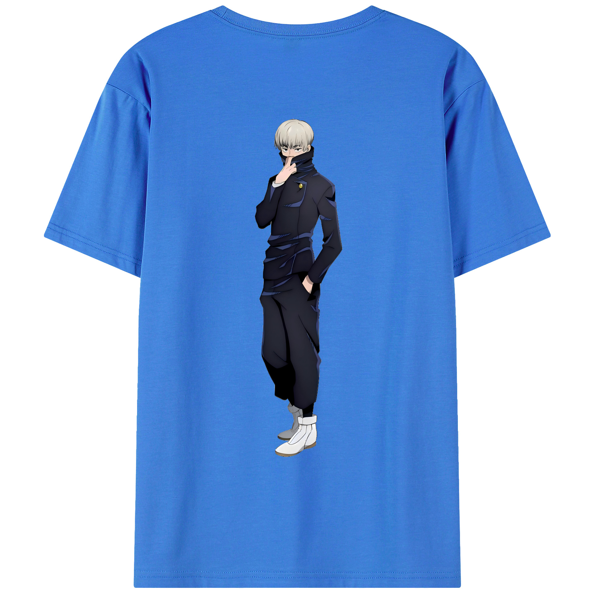 （画像用） 呪術廻戦 Jujutsu Kaisen 綿100％ メンズ半袖Tシャツ（バックプリント） 通気性