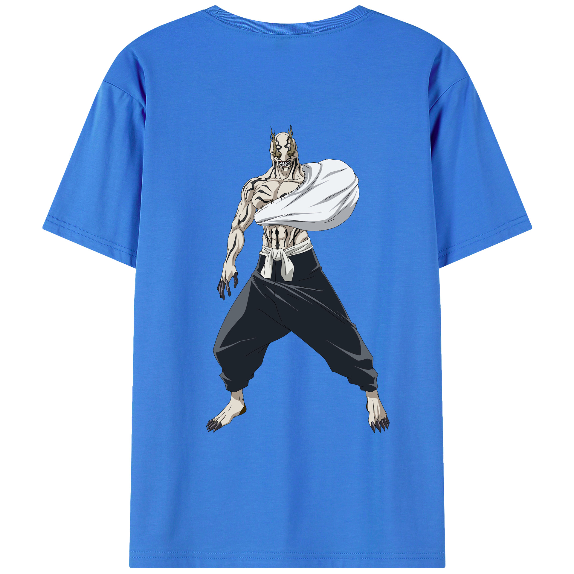 （画像用） 呪術廻戦 Jujutsu Kaisen 綿100％ メンズ半袖Tシャツ（バックプリント） 通気性