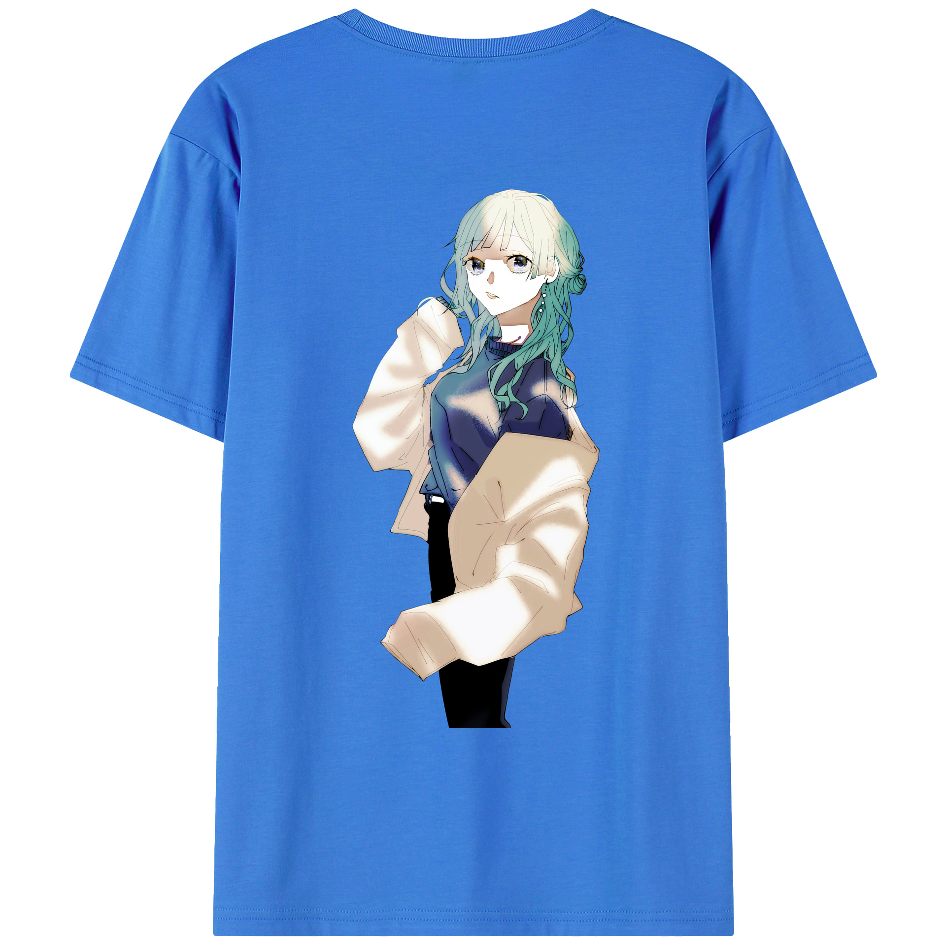 （画像用） 呪術廻戦 Jujutsu Kaisen 綿100％ メンズ半袖Tシャツ（バックプリント） 通気性