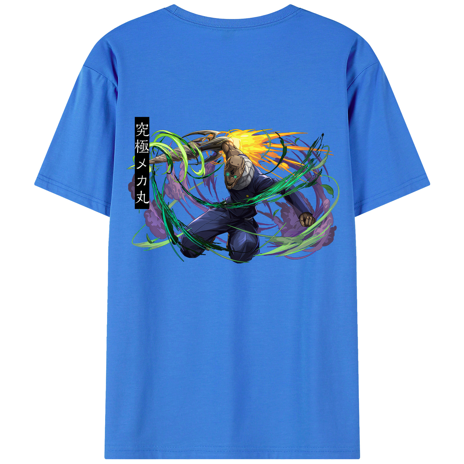 （画像用） 呪術廻戦 Jujutsu Kaisen 綿100％ メンズ半袖Tシャツ（バックプリント） 通気性