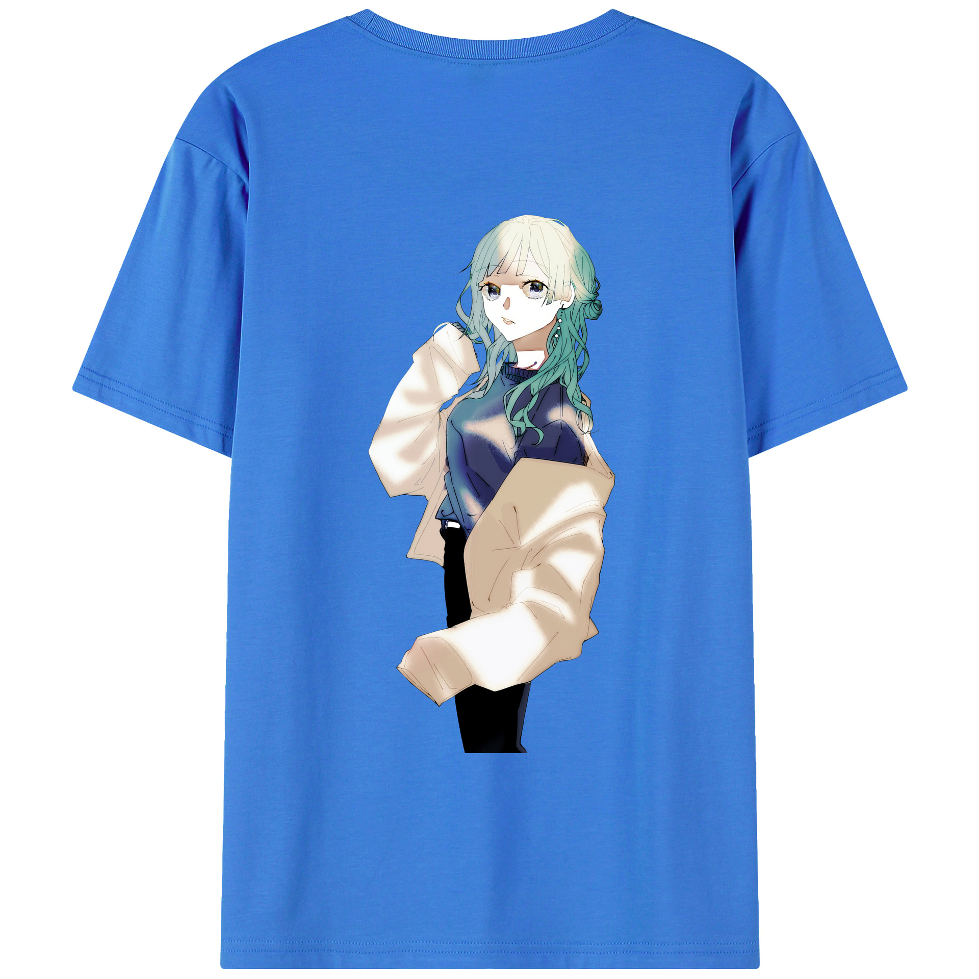 （画像用） 呪術廻戦 Jujutsu Kaisen 綿100％ メンズ半袖Tシャツ（バックプリント） 通気性