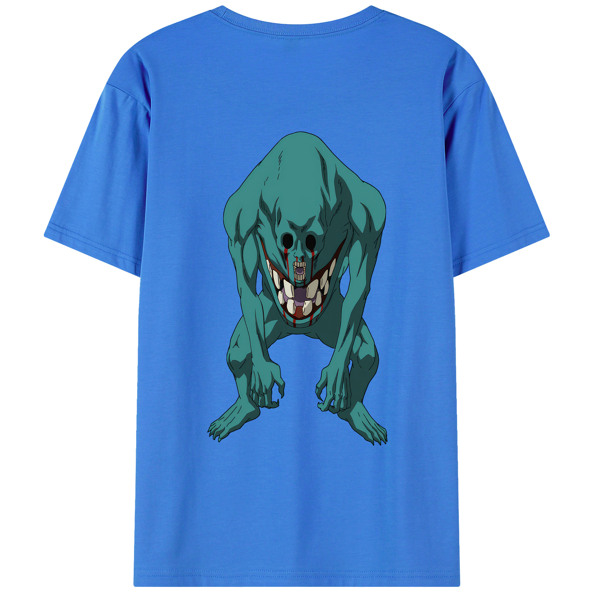 （画像用） 呪術廻戦 Jujutsu Kaisen 綿100％ メンズ半袖Tシャツ（バックプリント） 通気性
