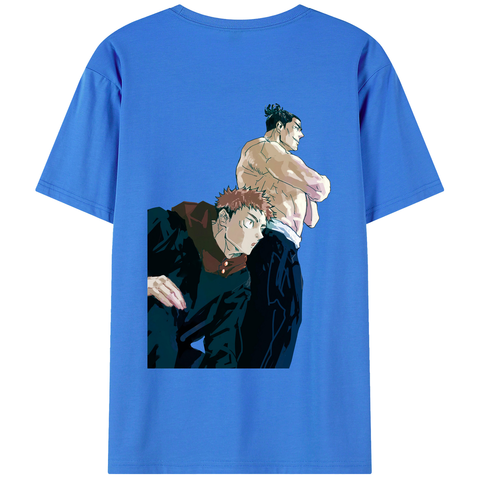 （画像用） 呪術廻戦 Jujutsu Kaisen 綿100％ メンズ半袖Tシャツ（バックプリント） 通気性