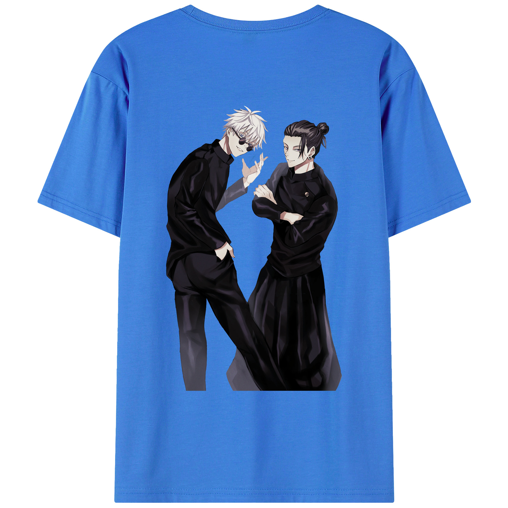 （画像用） 呪術廻戦 Jujutsu Kaisen 綿100％ メンズ半袖Tシャツ（バックプリント） 通気性
