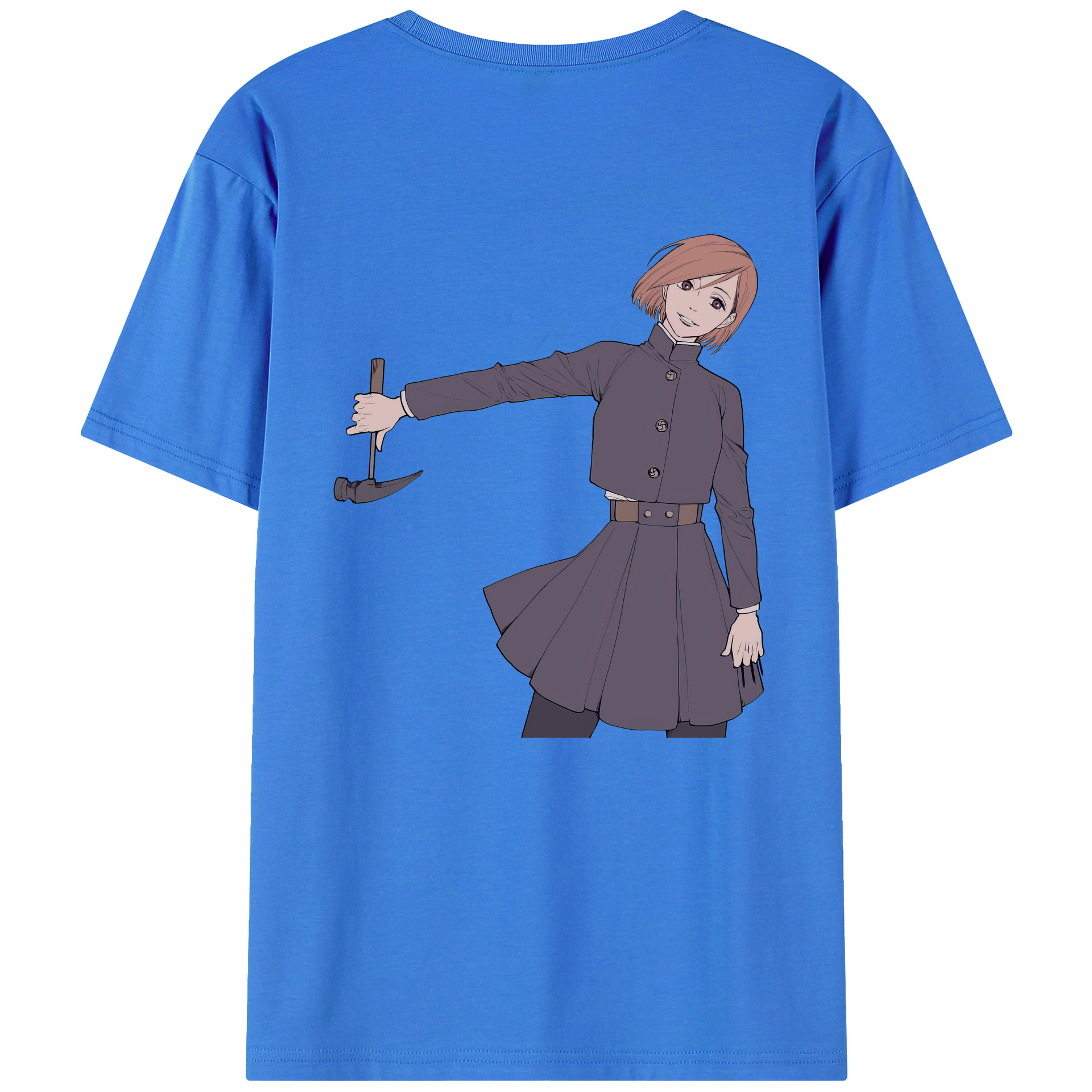 （画像用） 呪術廻戦 Jujutsu Kaisen 綿100％ メンズ半袖Tシャツ（バックプリント） 通気性