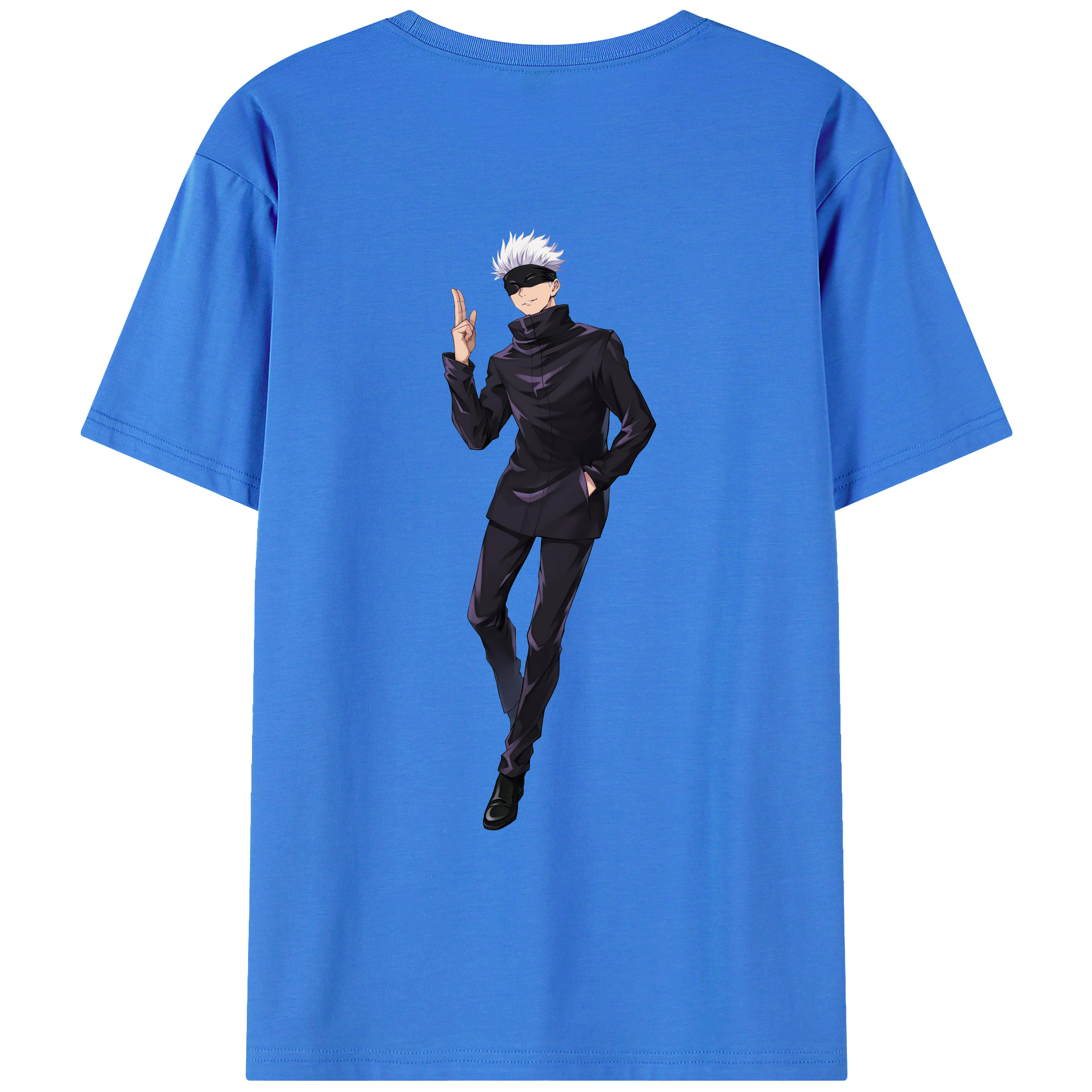 （画像用） 呪術廻戦 Jujutsu Kaisen 綿100％ メンズ半袖Tシャツ（バックプリント） 通気性