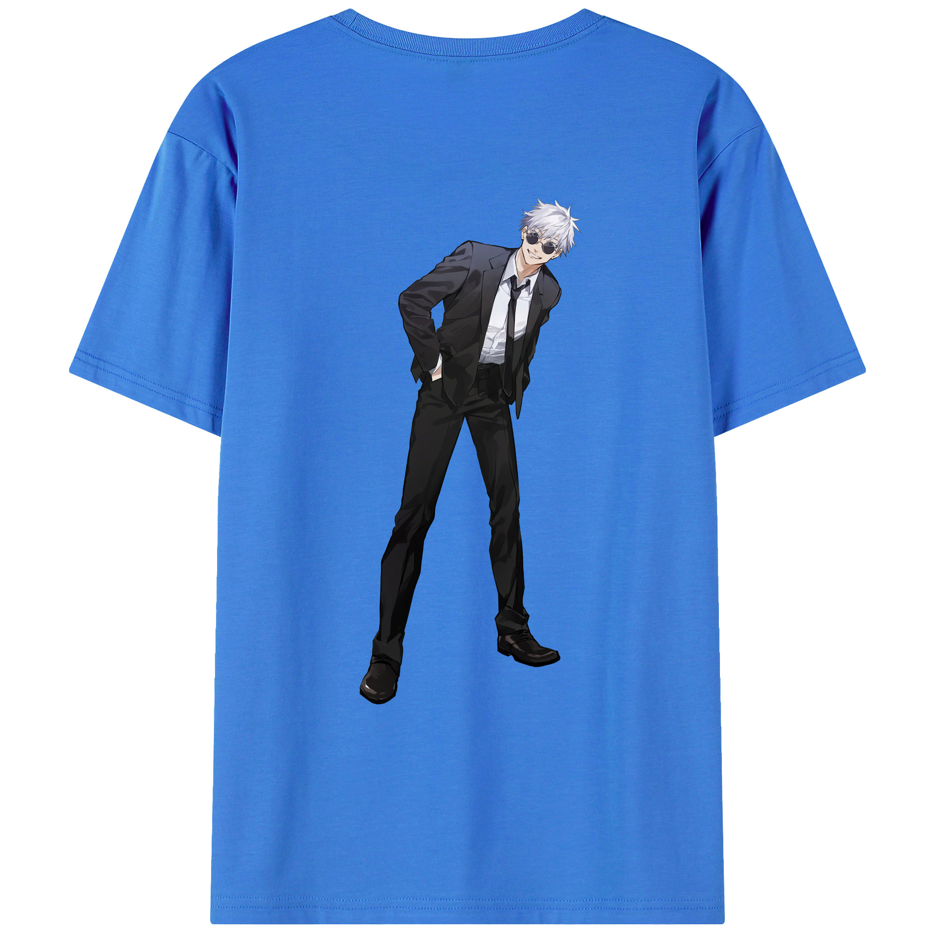 （画像用） 呪術廻戦 Jujutsu Kaisen 綿100％ メンズ半袖Tシャツ（バックプリント） 通気性