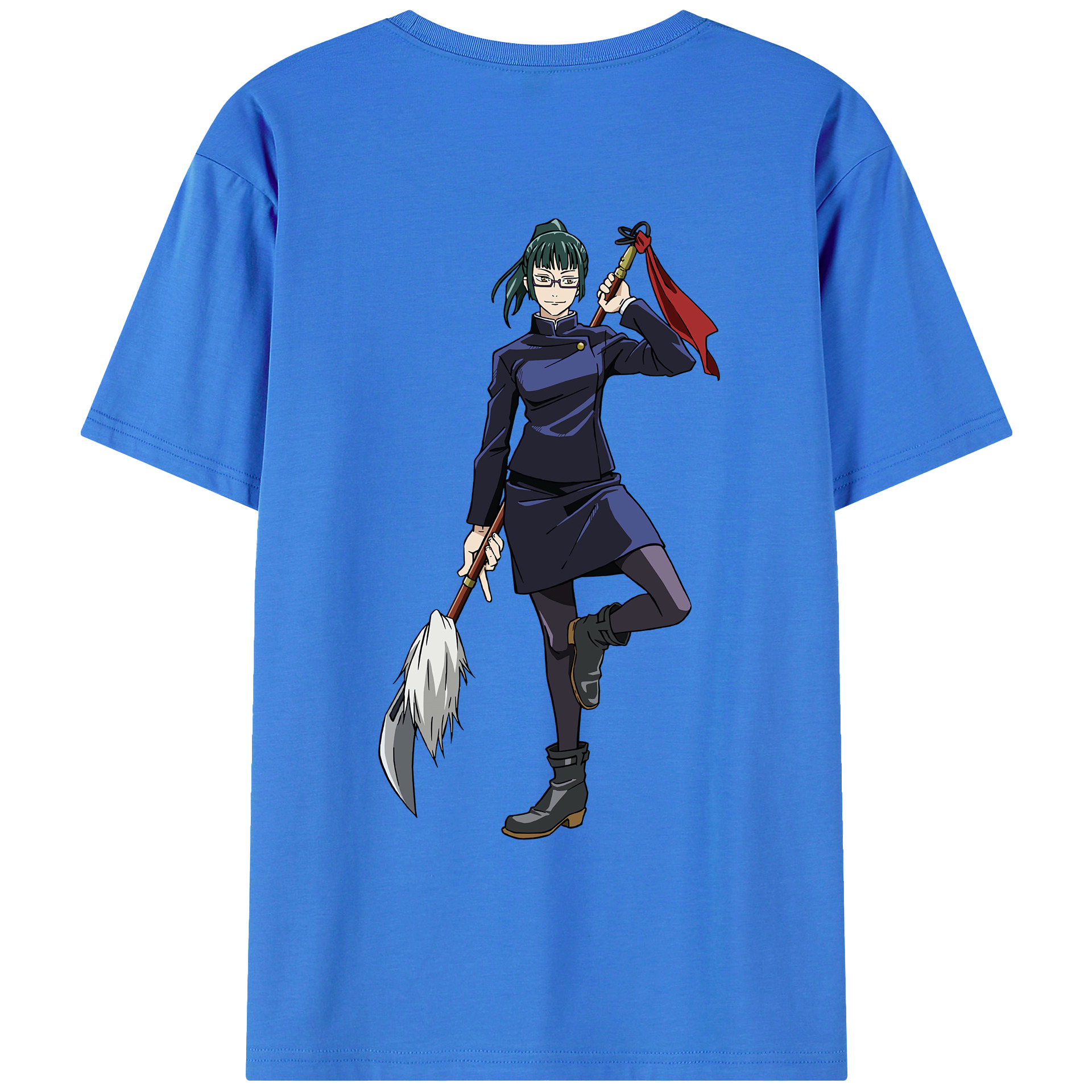（画像用） 呪術廻戦 Jujutsu Kaisen 綿100％ メンズ半袖Tシャツ（バックプリント） 通気性