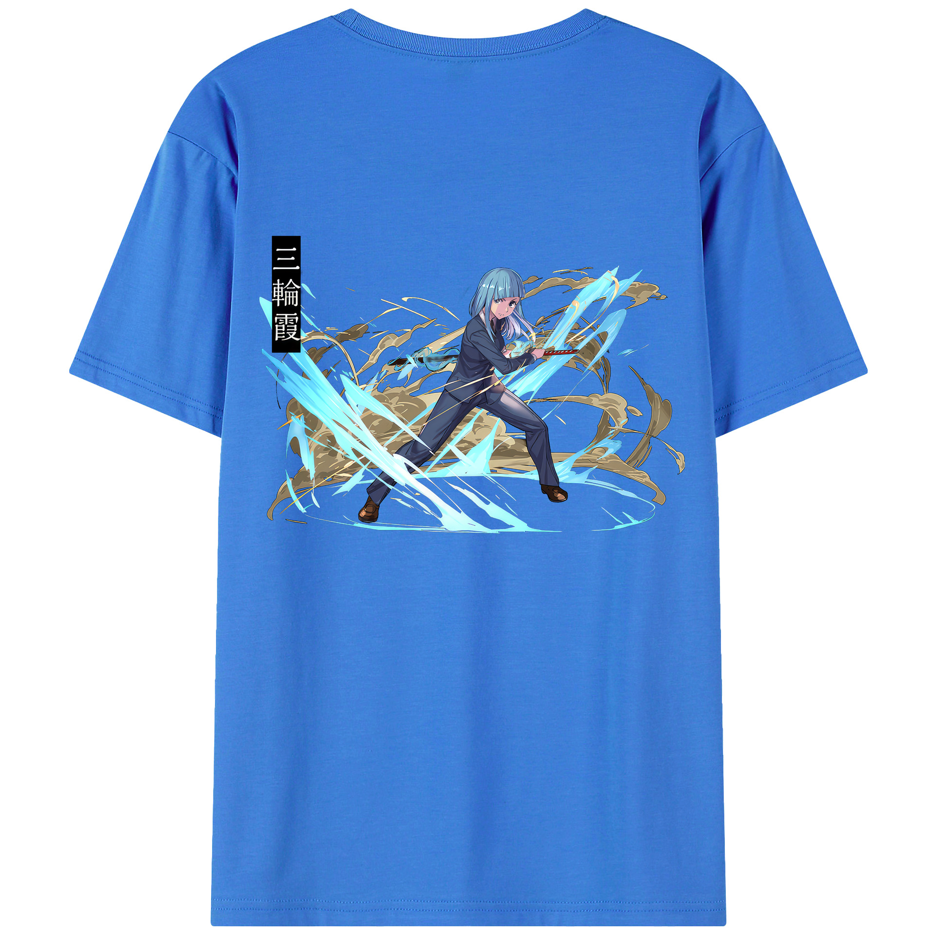 （画像用） 呪術廻戦 Jujutsu Kaisen 綿100％ メンズ半袖Tシャツ（バックプリント） 通気性
