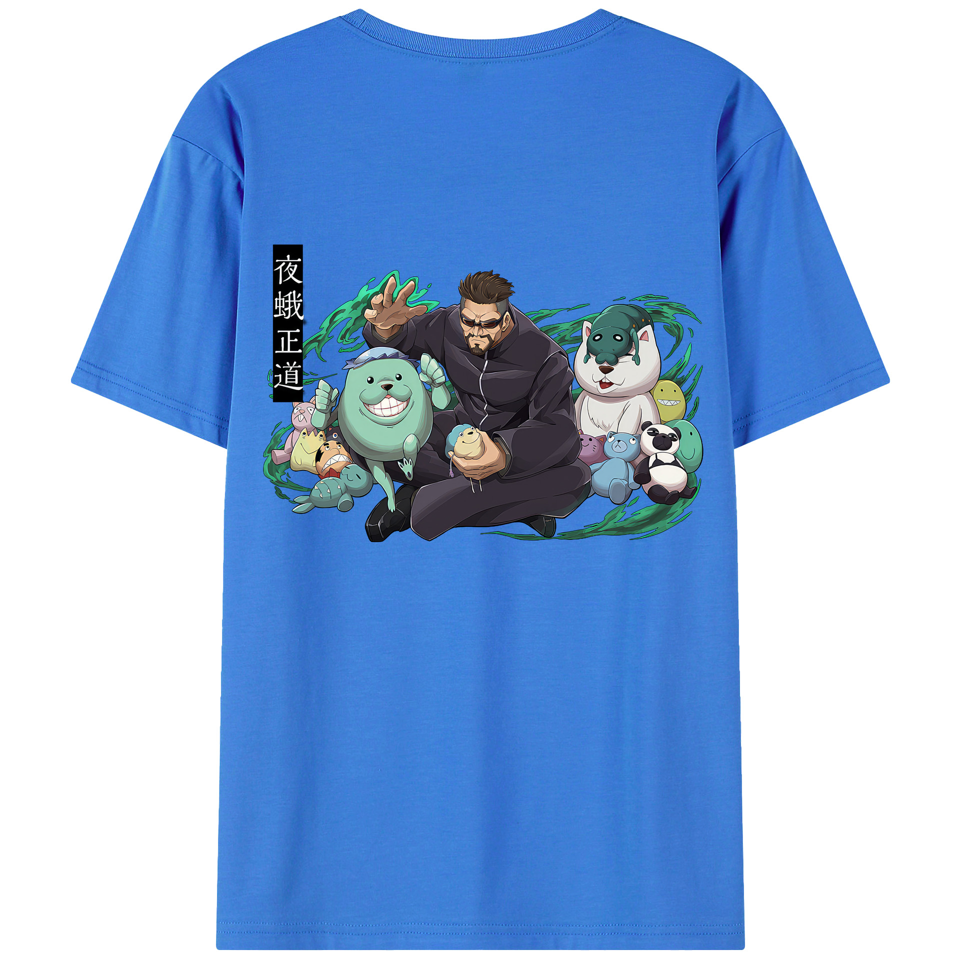 （画像用） 呪術廻戦 Jujutsu Kaisen 綿100％ メンズ半袖Tシャツ（バックプリント） 通気性