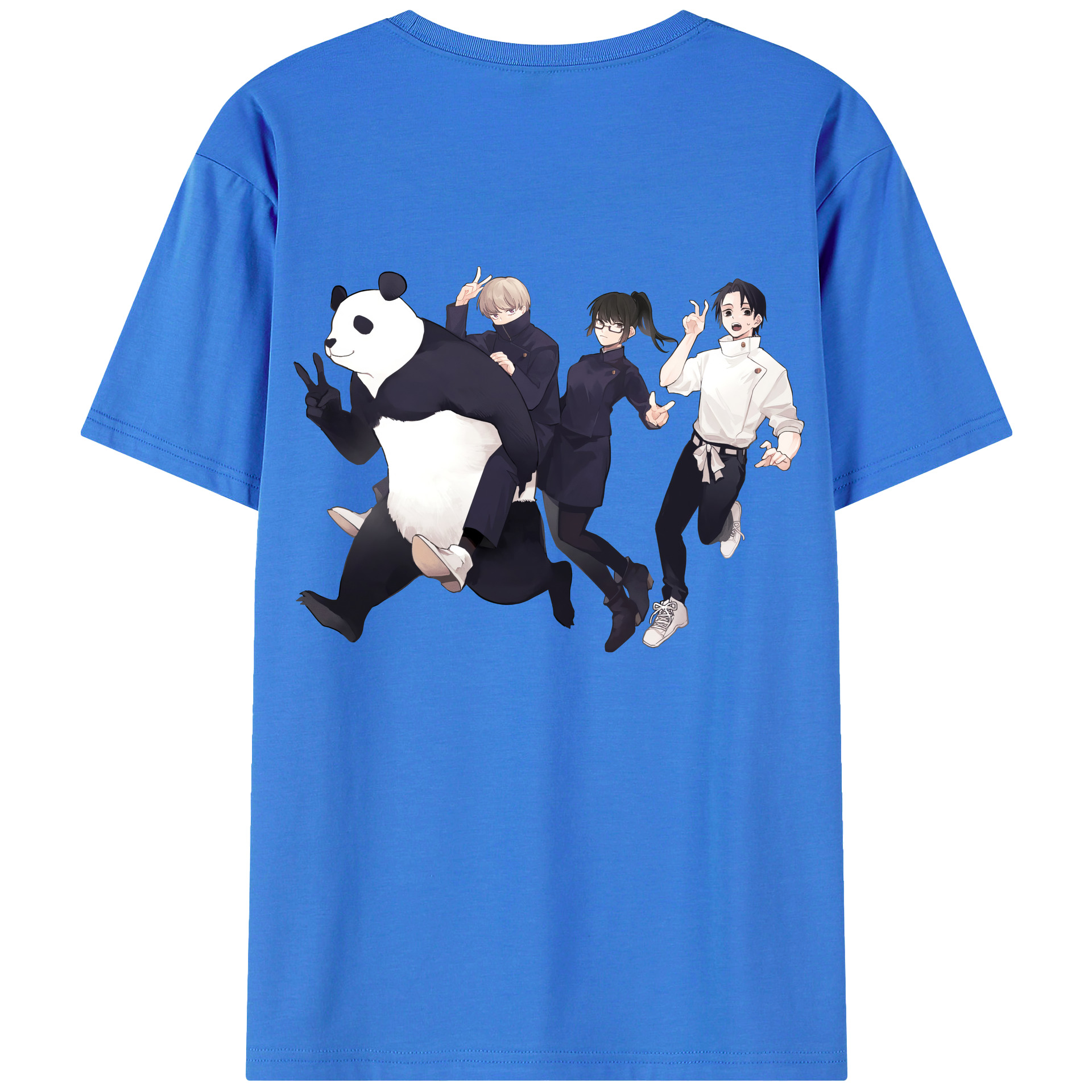 （画像用） 呪術廻戦 Jujutsu Kaisen 綿100％ メンズ半袖Tシャツ（バックプリント） 通気性