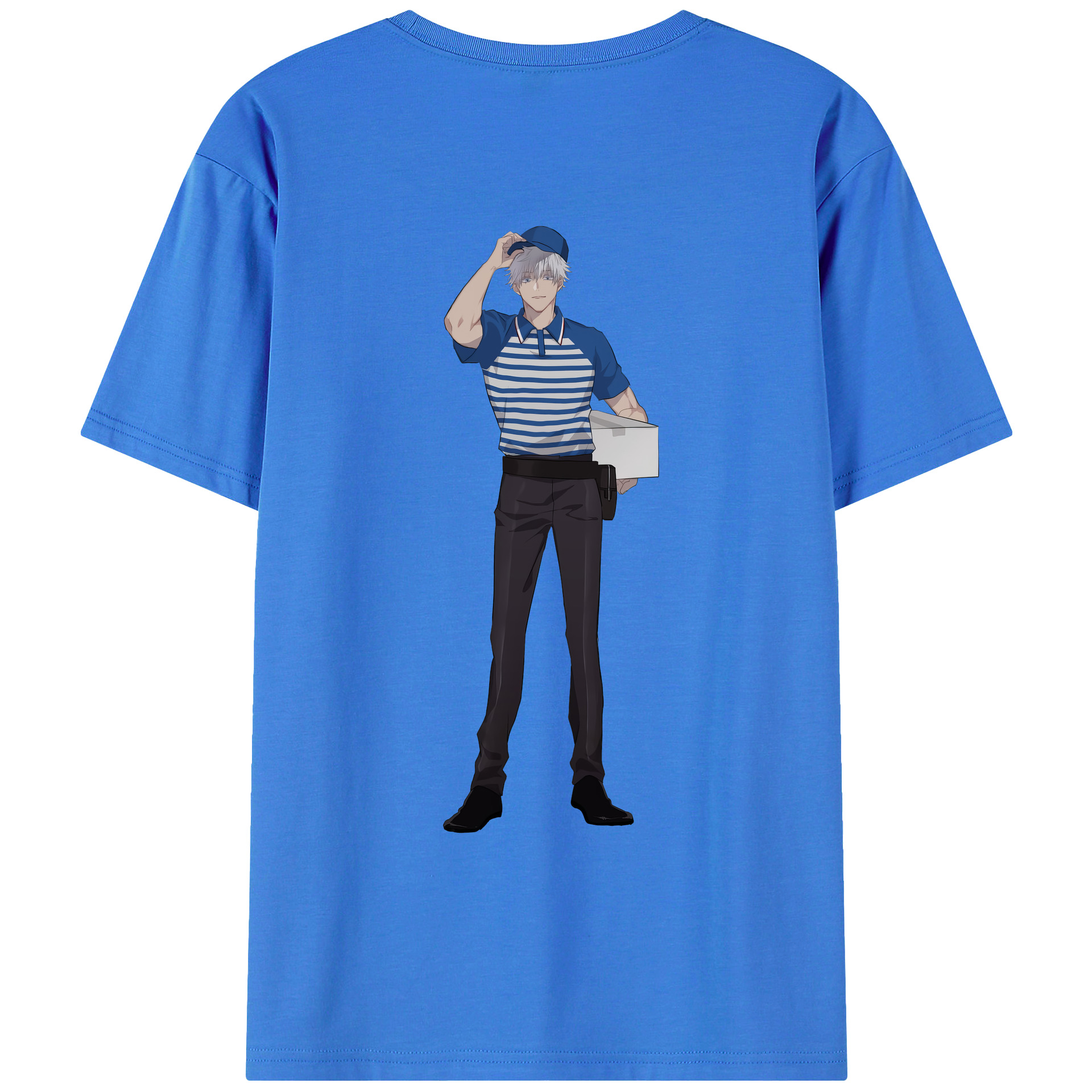 （画像用） 呪術廻戦 Jujutsu Kaisen 綿100％ メンズ半袖Tシャツ（バックプリント） 通気性