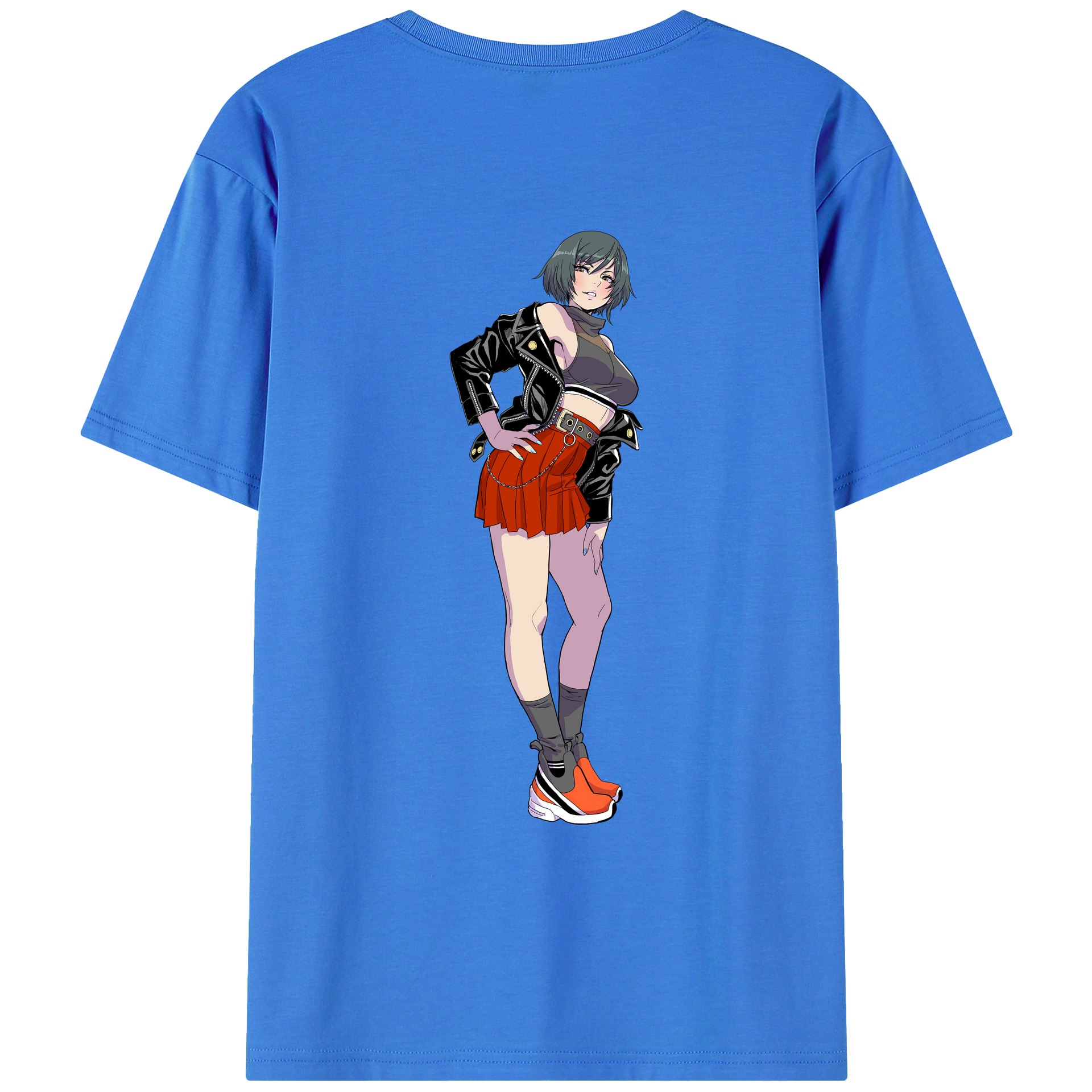 （画像用） 呪術廻戦 Jujutsu Kaisen 綿100％ メンズ半袖Tシャツ（バックプリント） 通気性