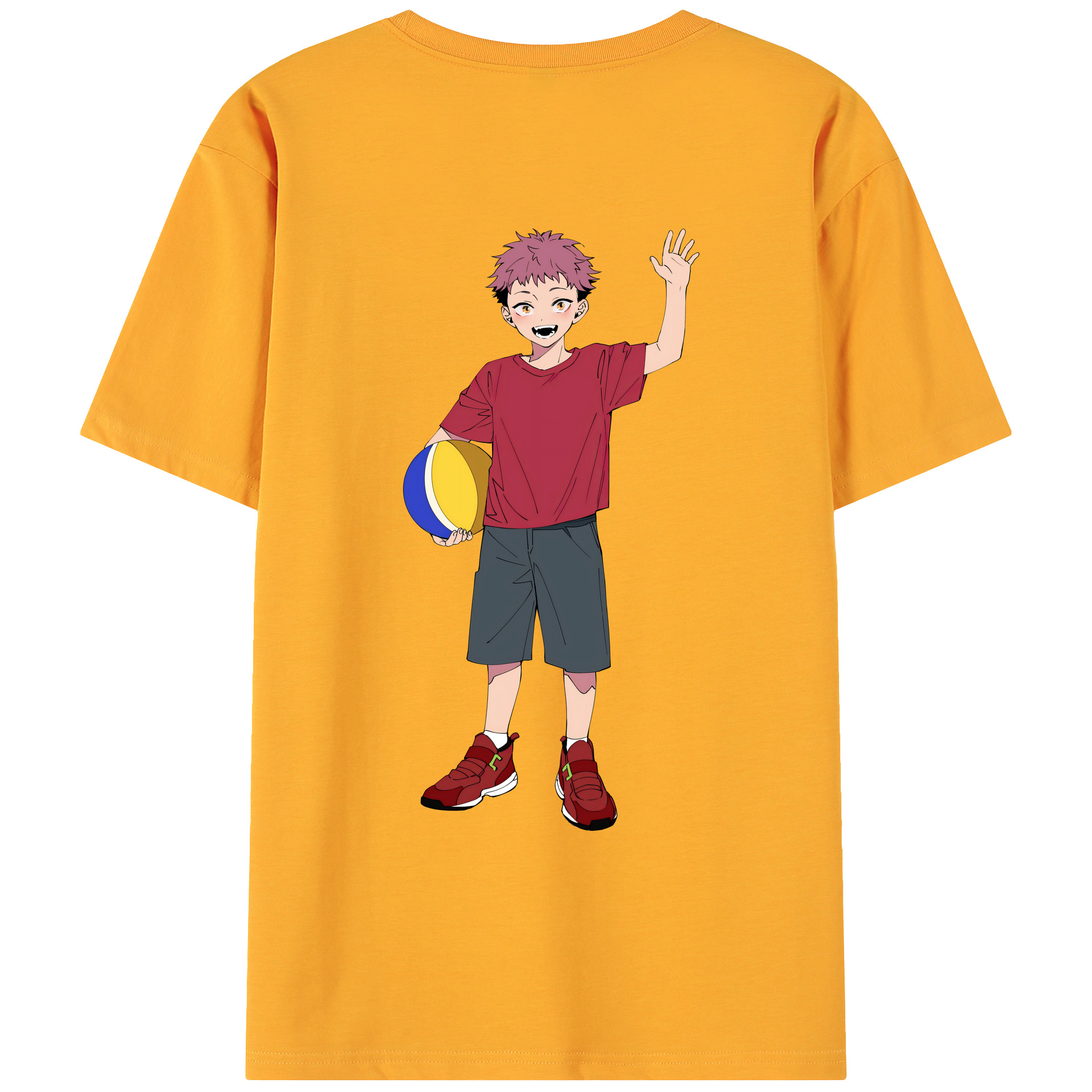 （画像用） 呪術廻戦 Jujutsu Kaisen 綿100％ メンズ半袖Tシャツ（バックプリント） 通気性