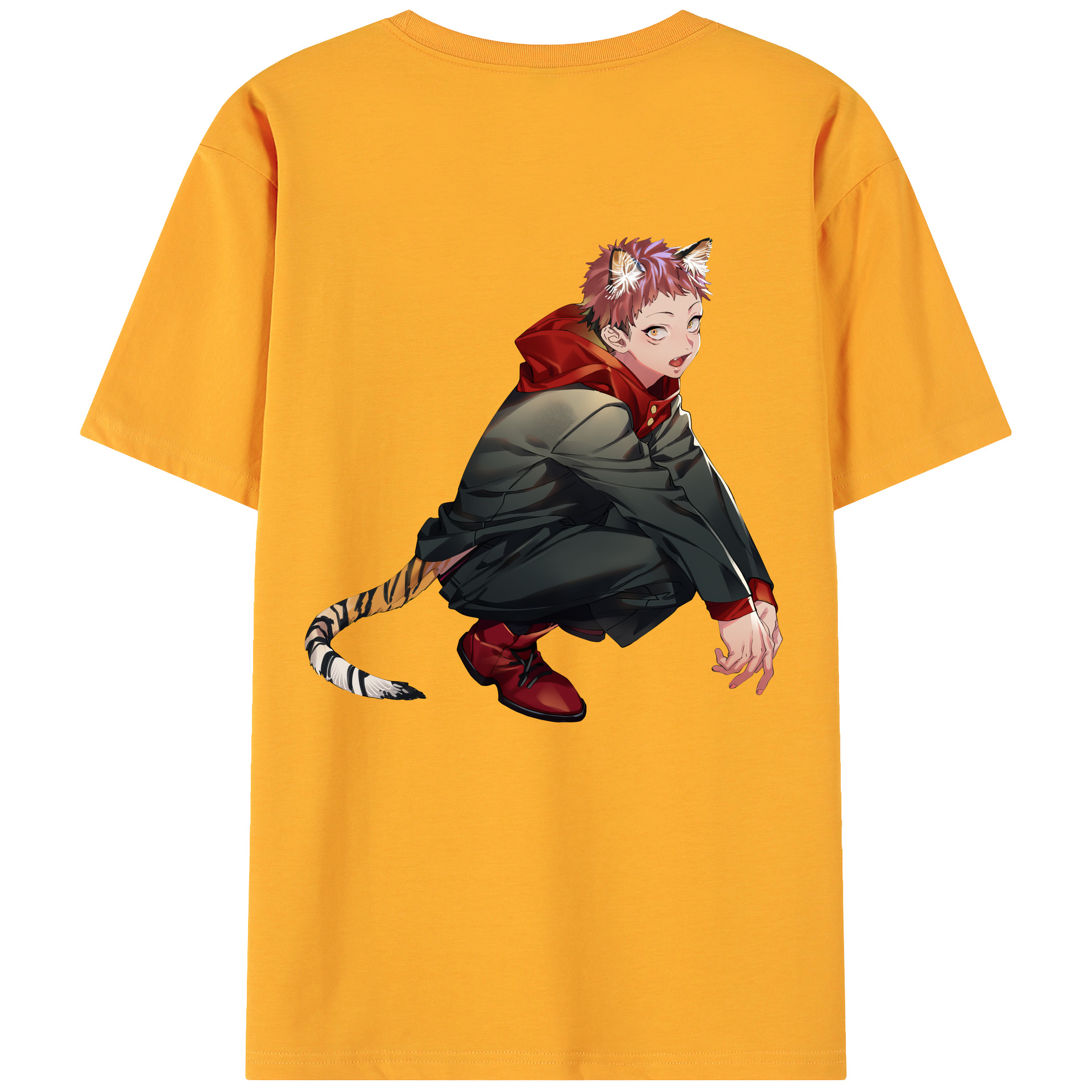 （画像用） 呪術廻戦 Jujutsu Kaisen 綿100％ メンズ半袖Tシャツ（バックプリント） 通気性