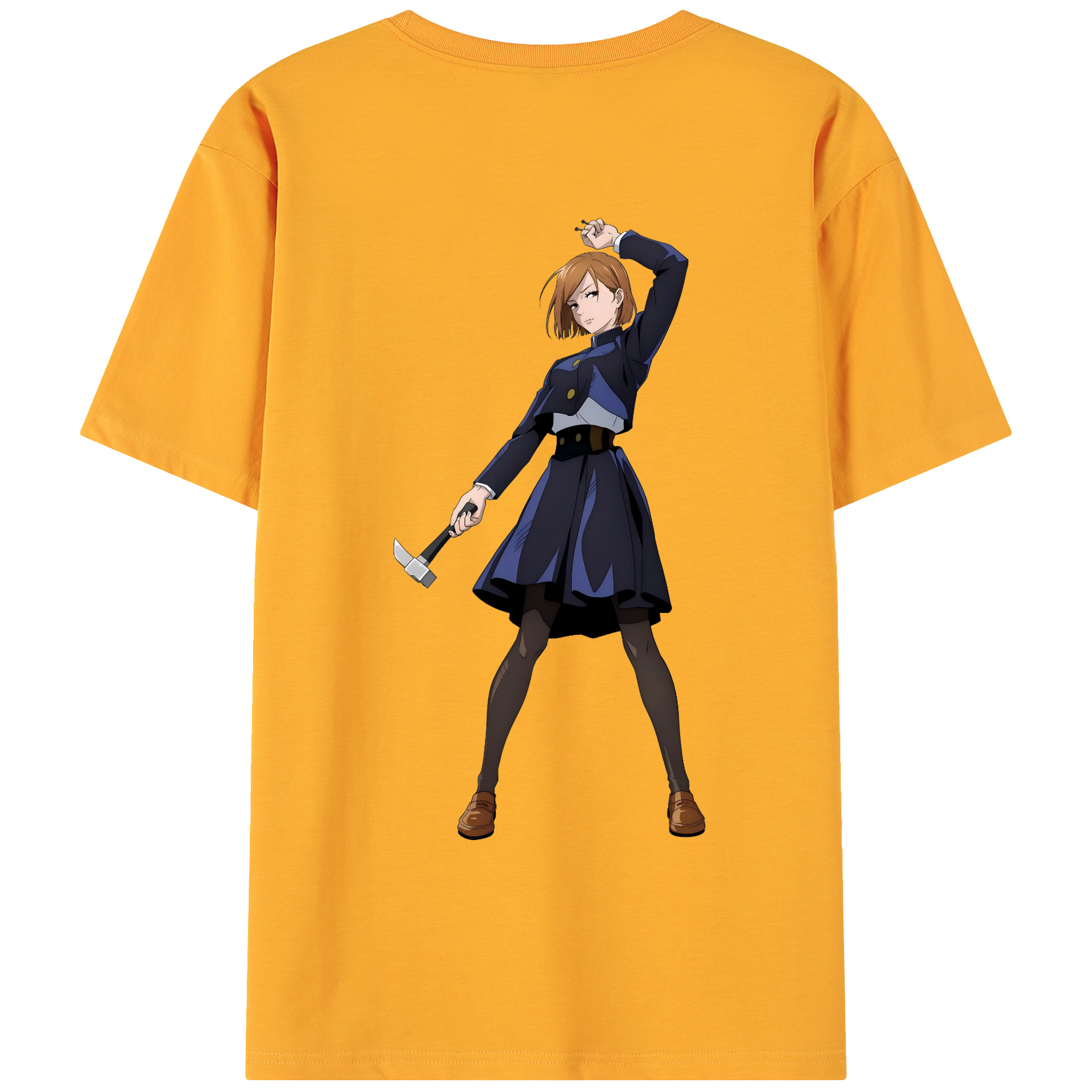 （画像用） 呪術廻戦 Jujutsu Kaisen 綿100％ メンズ半袖Tシャツ（バックプリント） 通気性