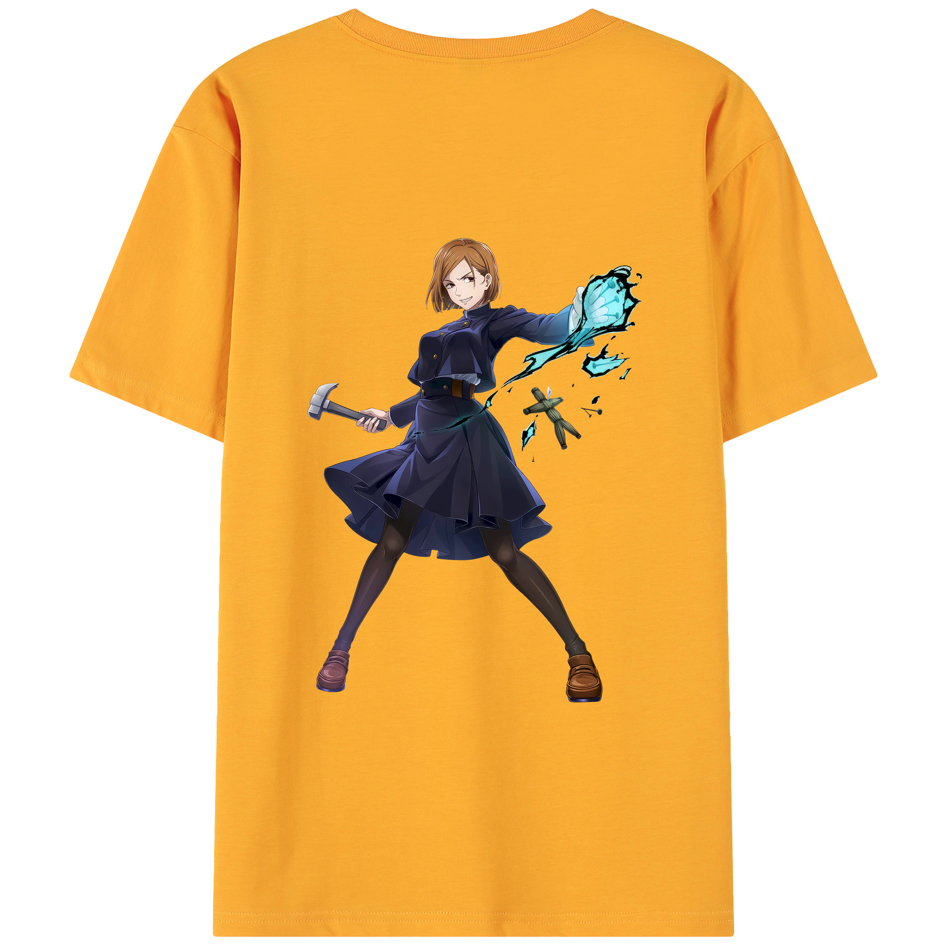 （画像用） 呪術廻戦 Jujutsu Kaisen 綿100％ メンズ半袖Tシャツ（バックプリント） 通気性