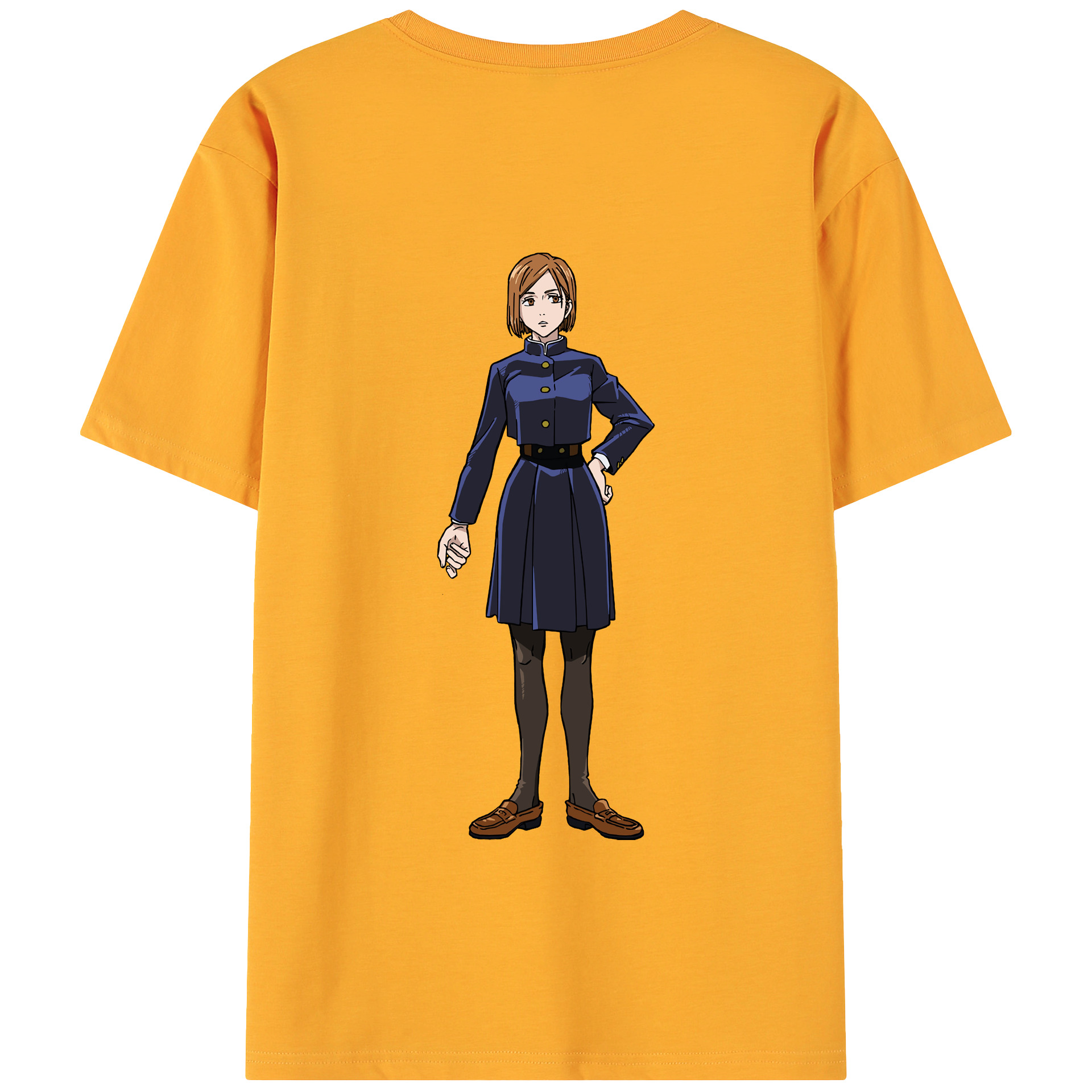 （画像用） 呪術廻戦 Jujutsu Kaisen 綿100％ メンズ半袖Tシャツ（バックプリント） 通気性