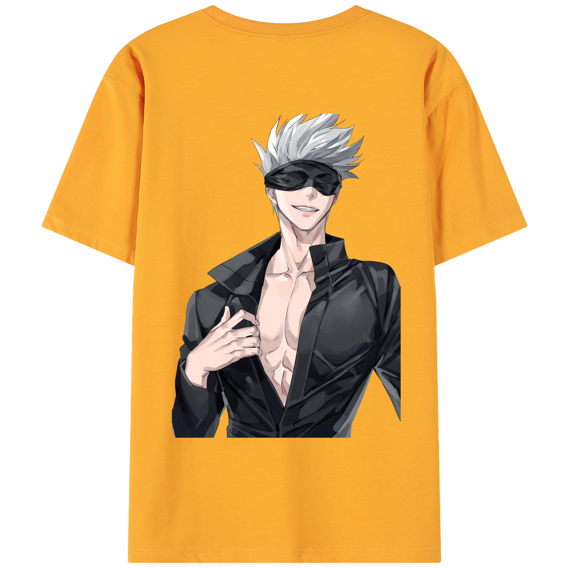 （画像用） 呪術廻戦 Jujutsu Kaisen 綿100％ メンズ半袖Tシャツ（バックプリント） 通気性