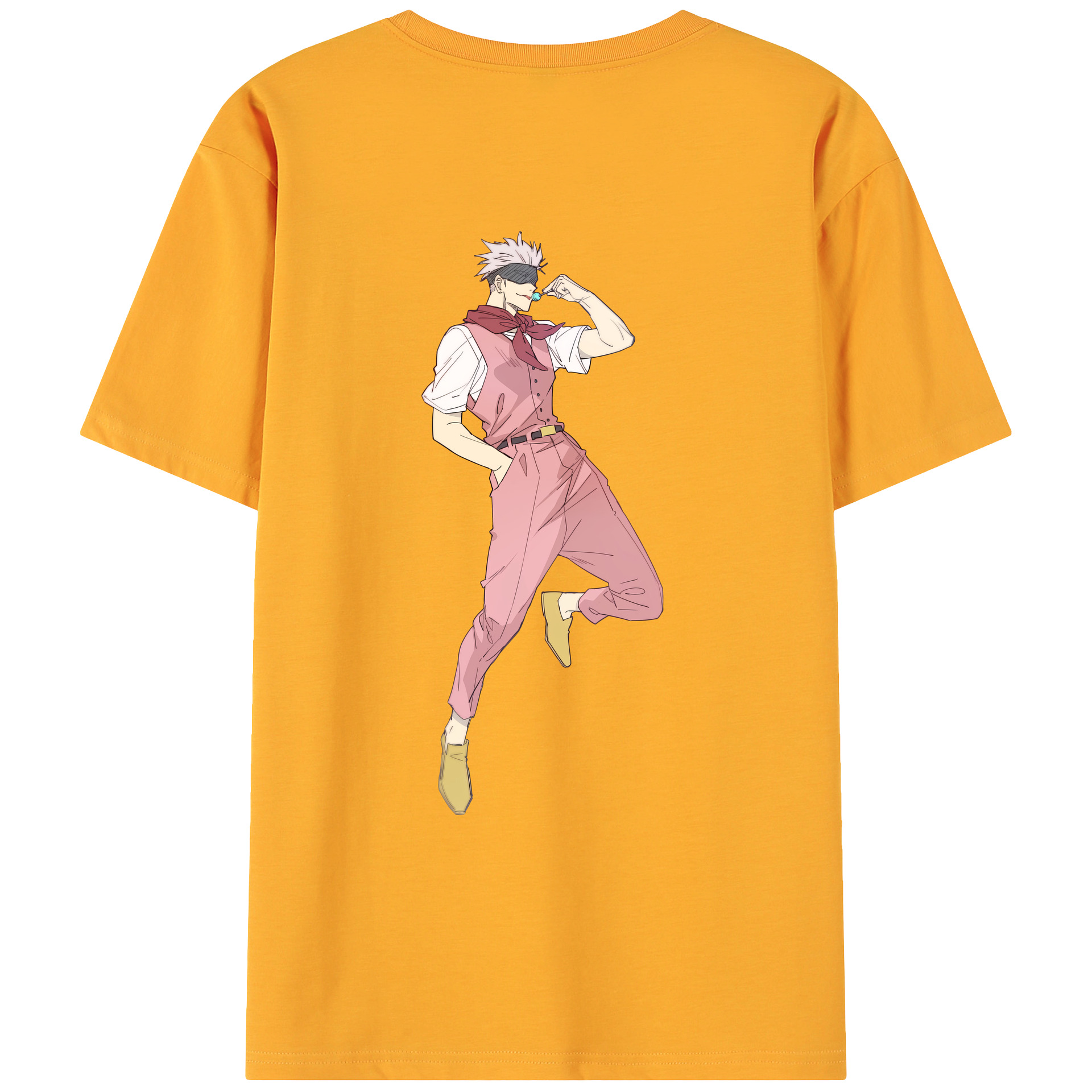 （画像用） 呪術廻戦 Jujutsu Kaisen 綿100％ メンズ半袖Tシャツ（バックプリント） 通気性