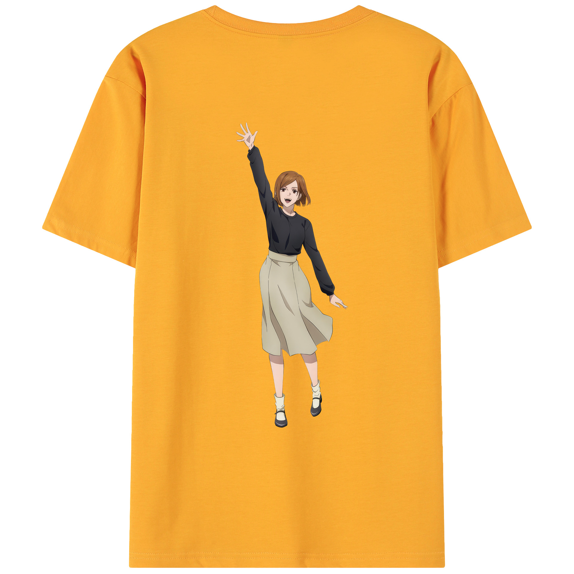 （画像用） 呪術廻戦 Jujutsu Kaisen 綿100％ メンズ半袖Tシャツ（バックプリント） 通気性