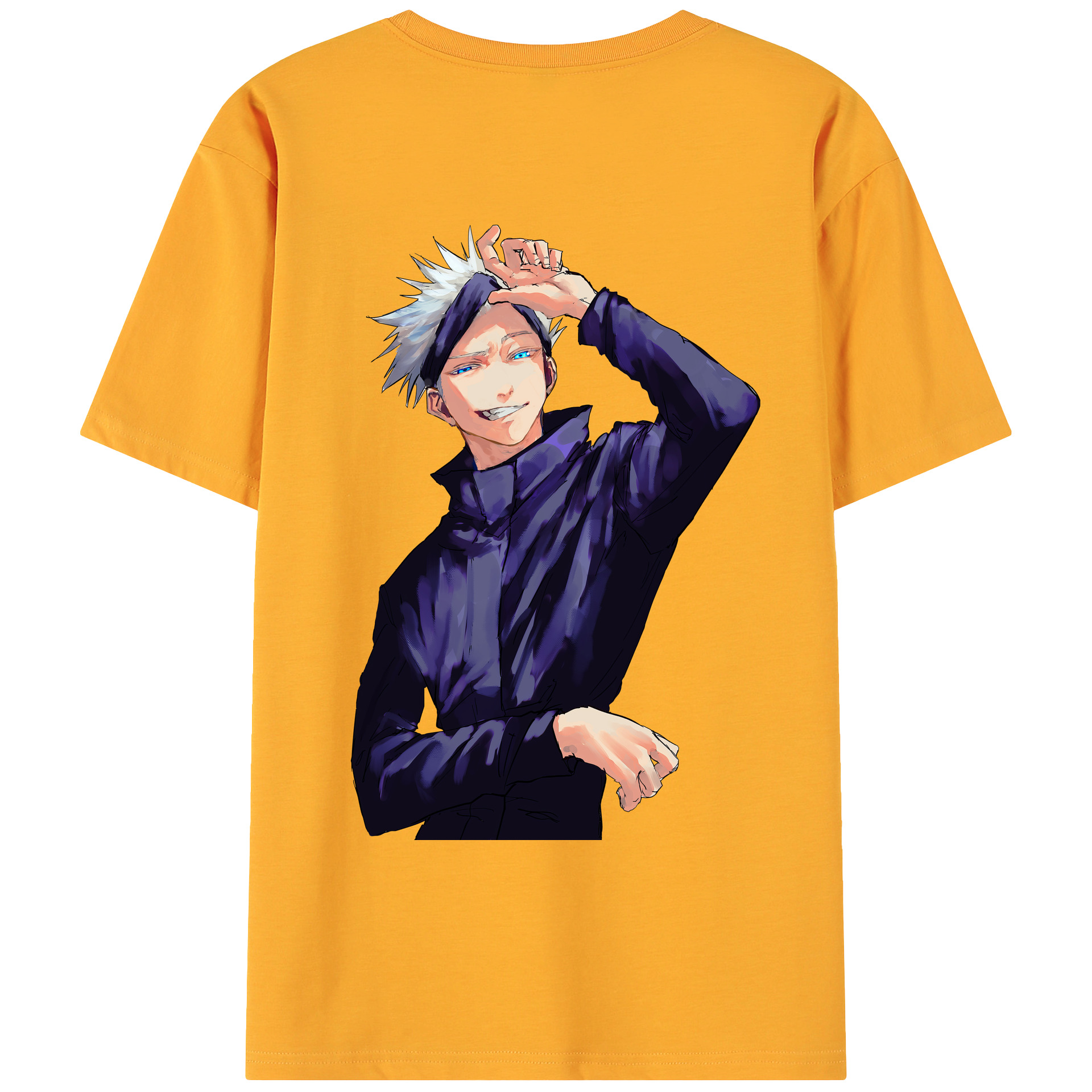 （画像用） 呪術廻戦 Jujutsu Kaisen 綿100％ メンズ半袖Tシャツ（バックプリント） 通気性