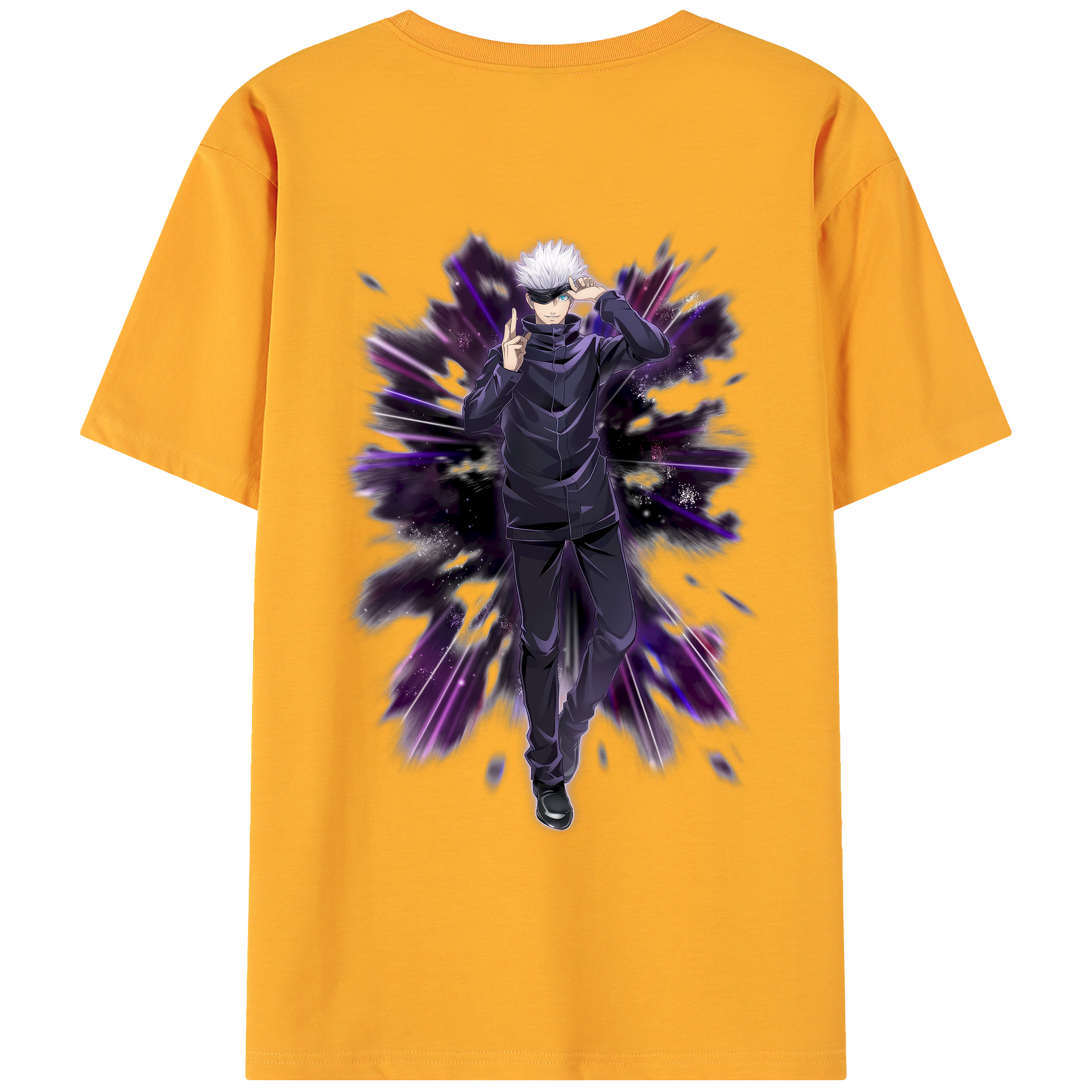 （画像用） 呪術廻戦 Jujutsu Kaisen 綿100％ メンズ半袖Tシャツ（バックプリント） 通気性