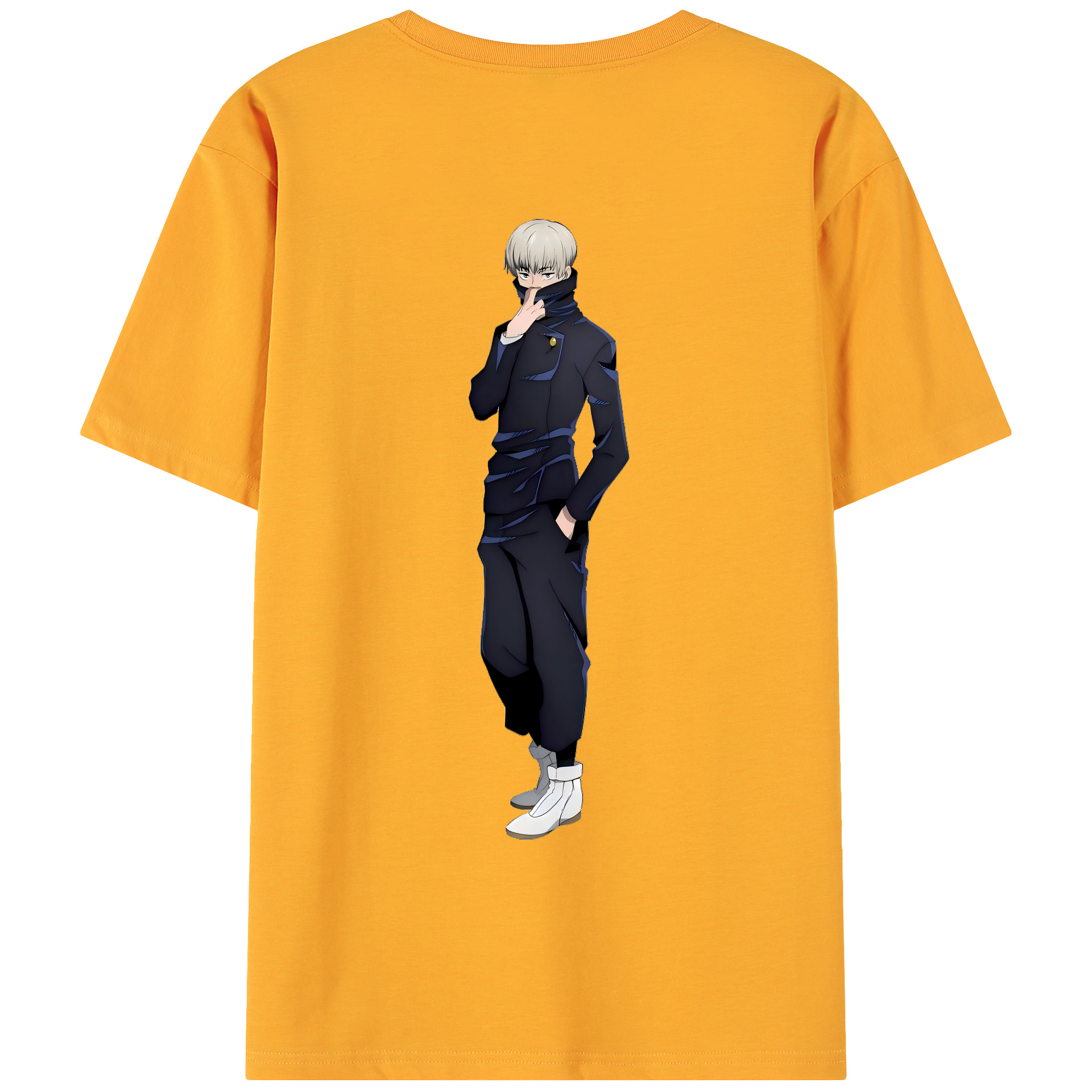 （画像用） 呪術廻戦 Jujutsu Kaisen 綿100％ メンズ半袖Tシャツ（バックプリント） 通気性