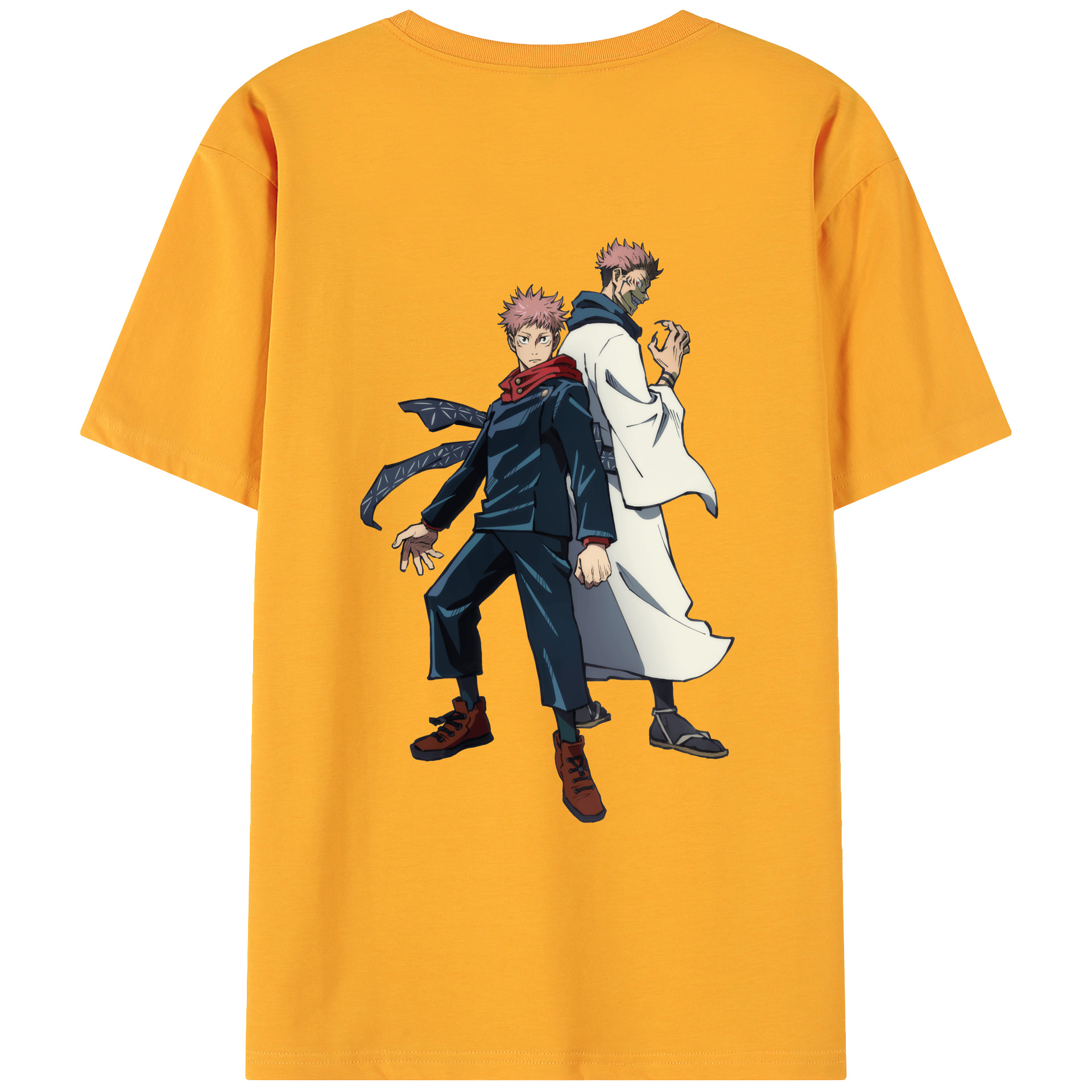 （画像用） 呪術廻戦 Jujutsu Kaisen 綿100％ メンズ半袖Tシャツ（バックプリント） 通気性