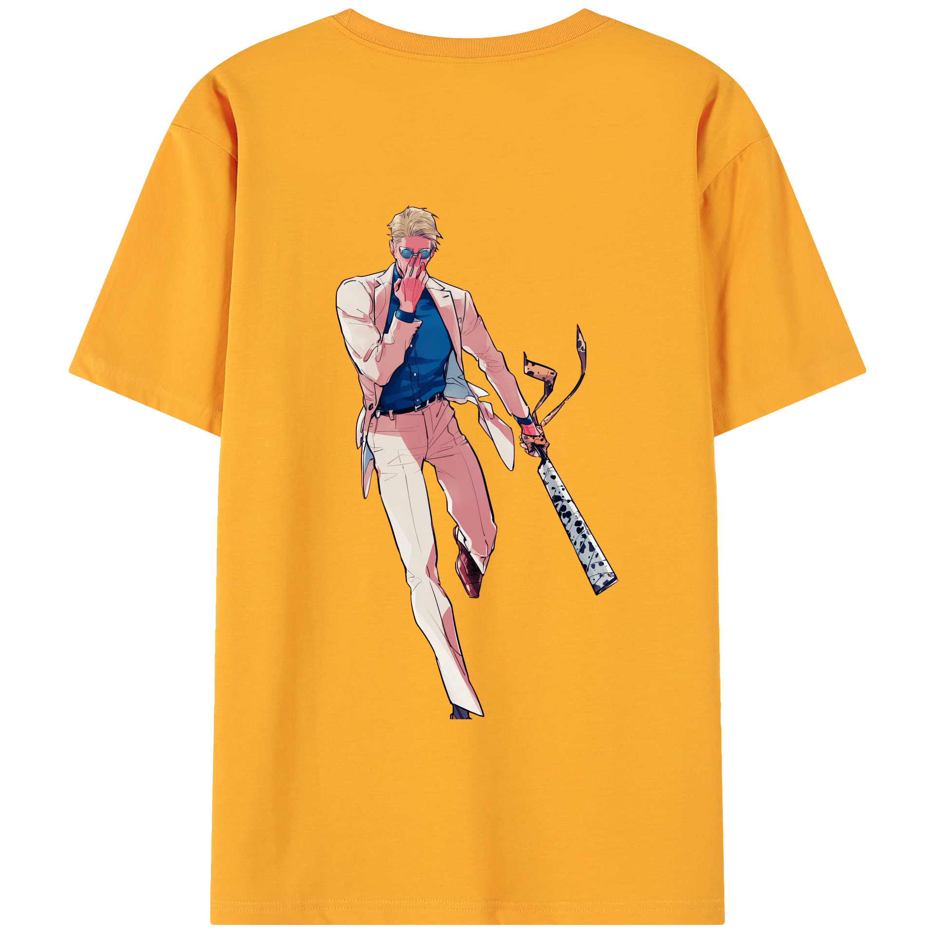 （画像用） 呪術廻戦 Jujutsu Kaisen 綿100％ メンズ半袖Tシャツ（バックプリント） 通気性
