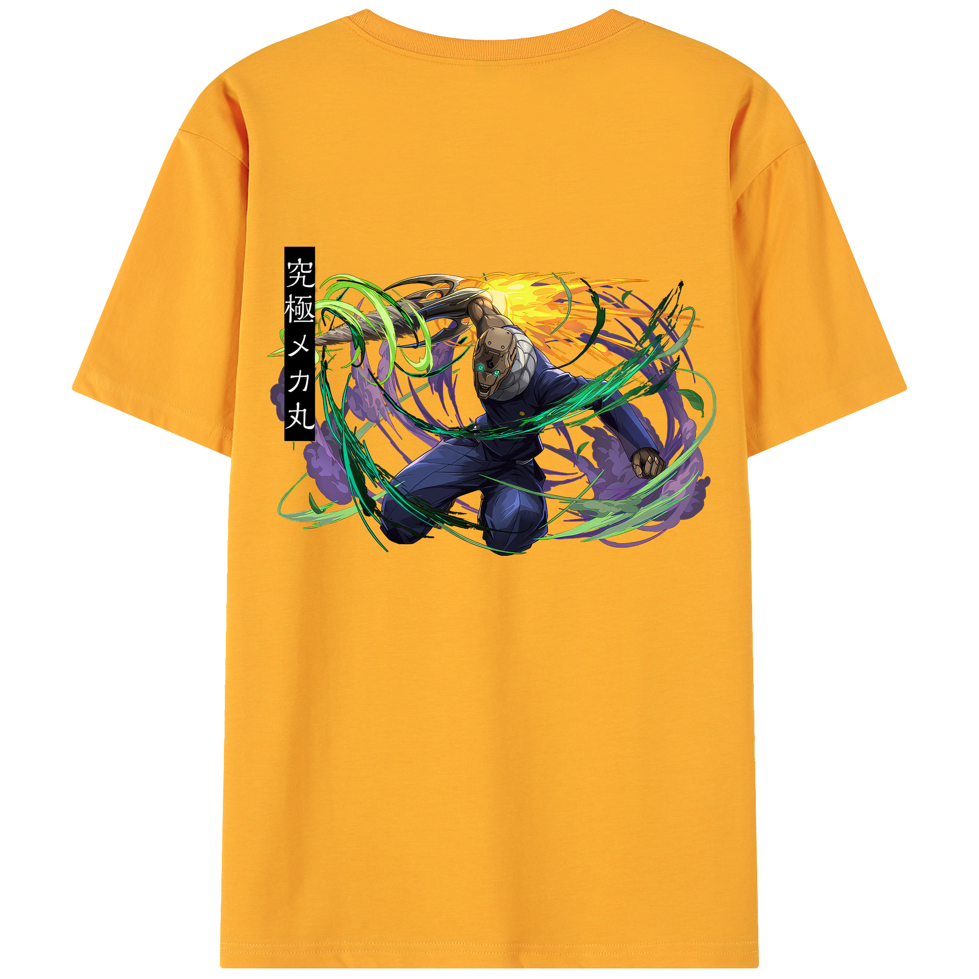 （画像用） 呪術廻戦 Jujutsu Kaisen 綿100％ メンズ半袖Tシャツ（バックプリント） 通気性